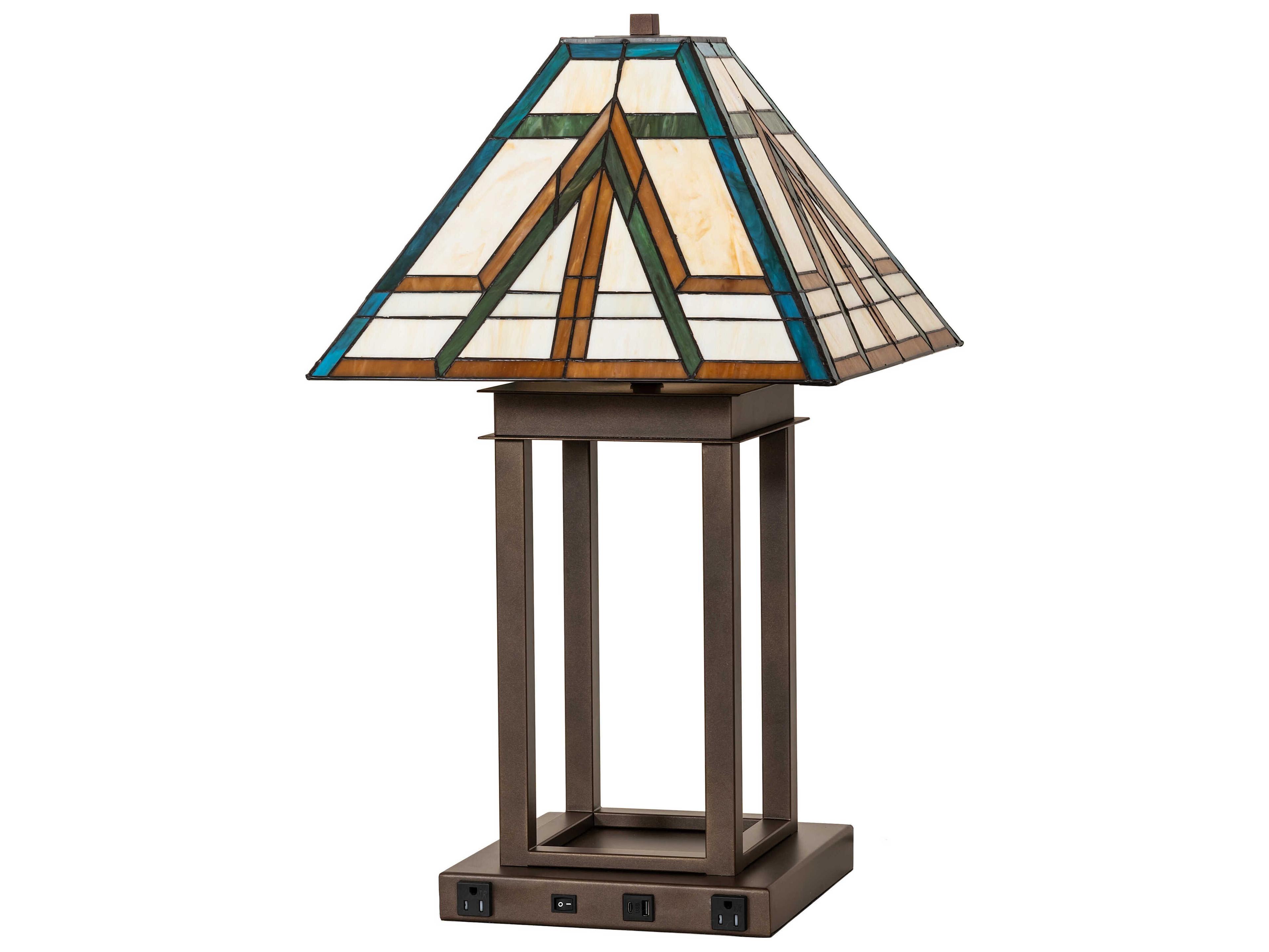 Meyda Moab 2-Light Tyler Bronze Buffet Lamp