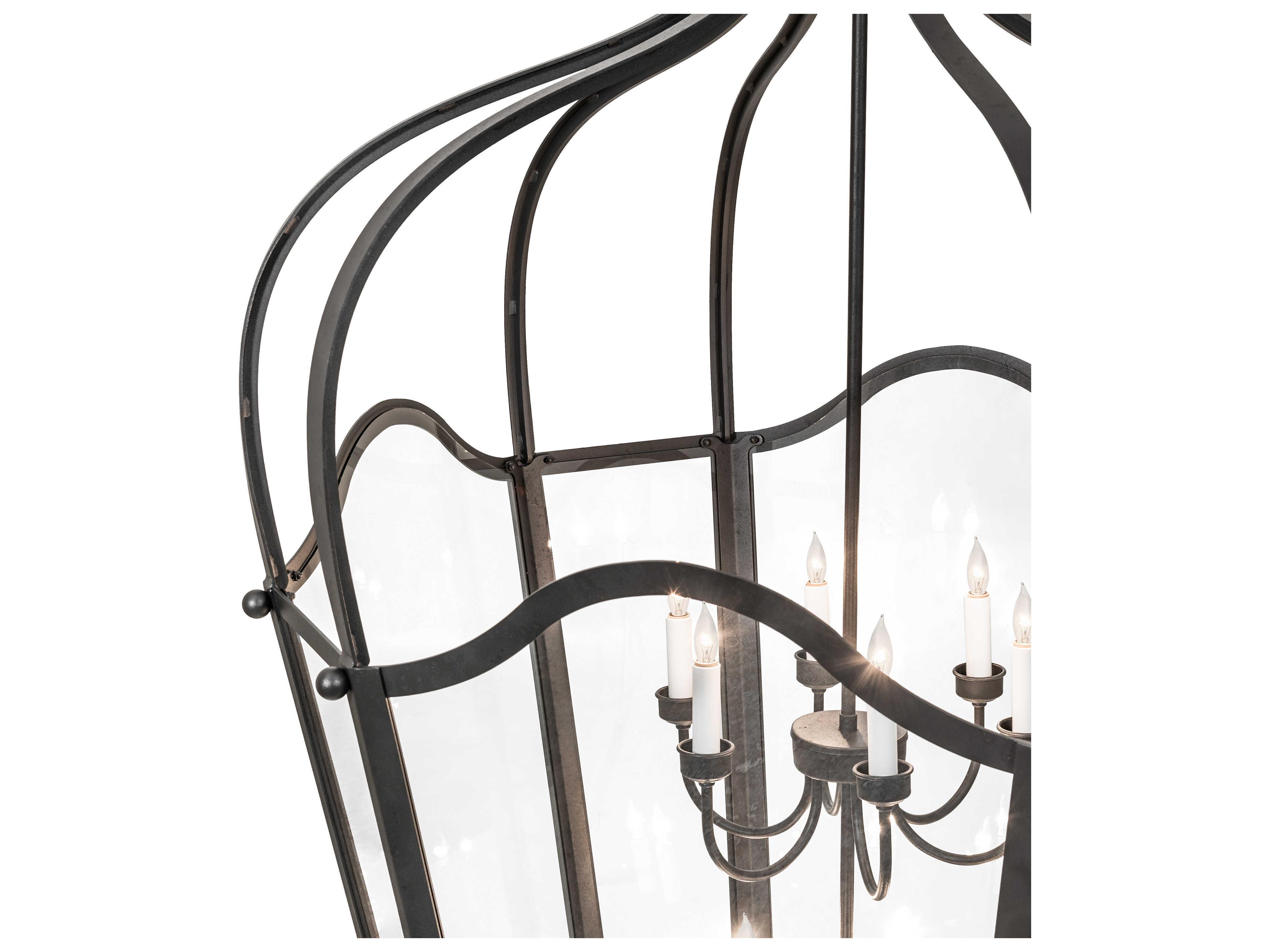 Meyda Citadel 12-Light Old Wrought Iron Pendant