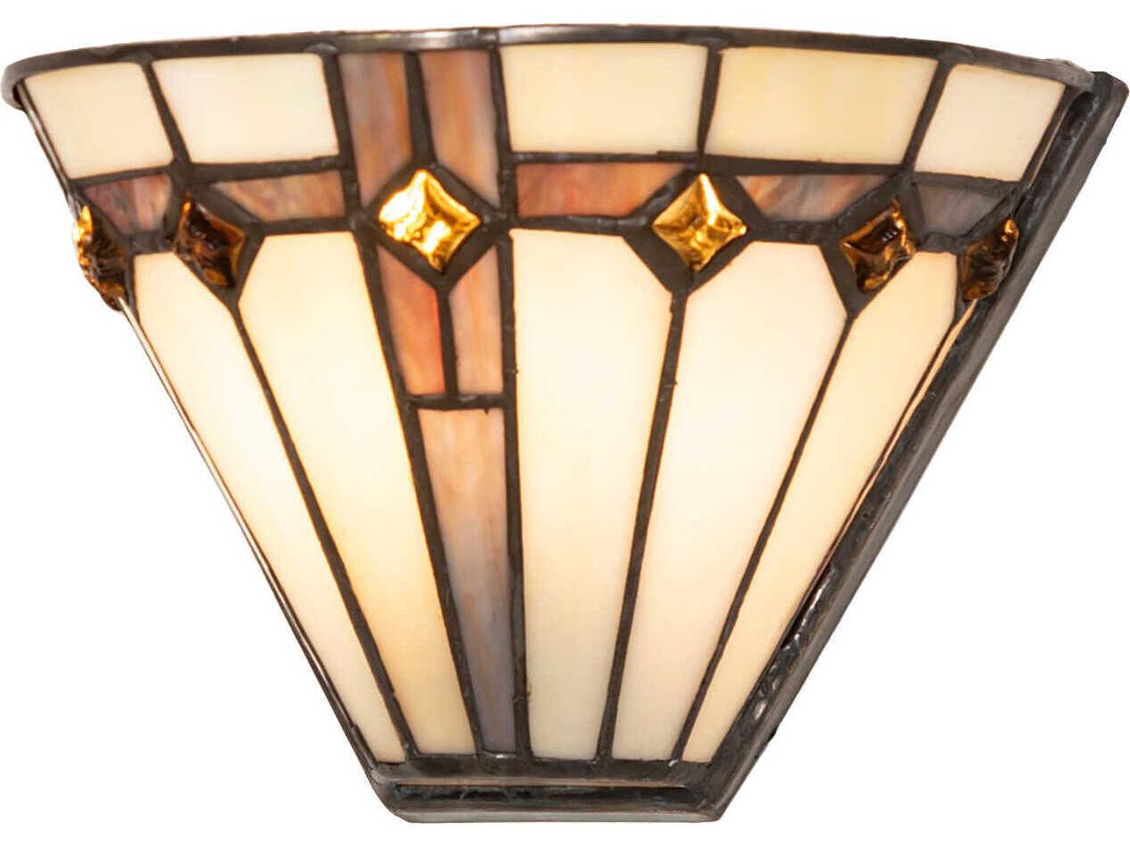 Meyda Belvidere 1-Light Mahogany Bronze Wall Sconce