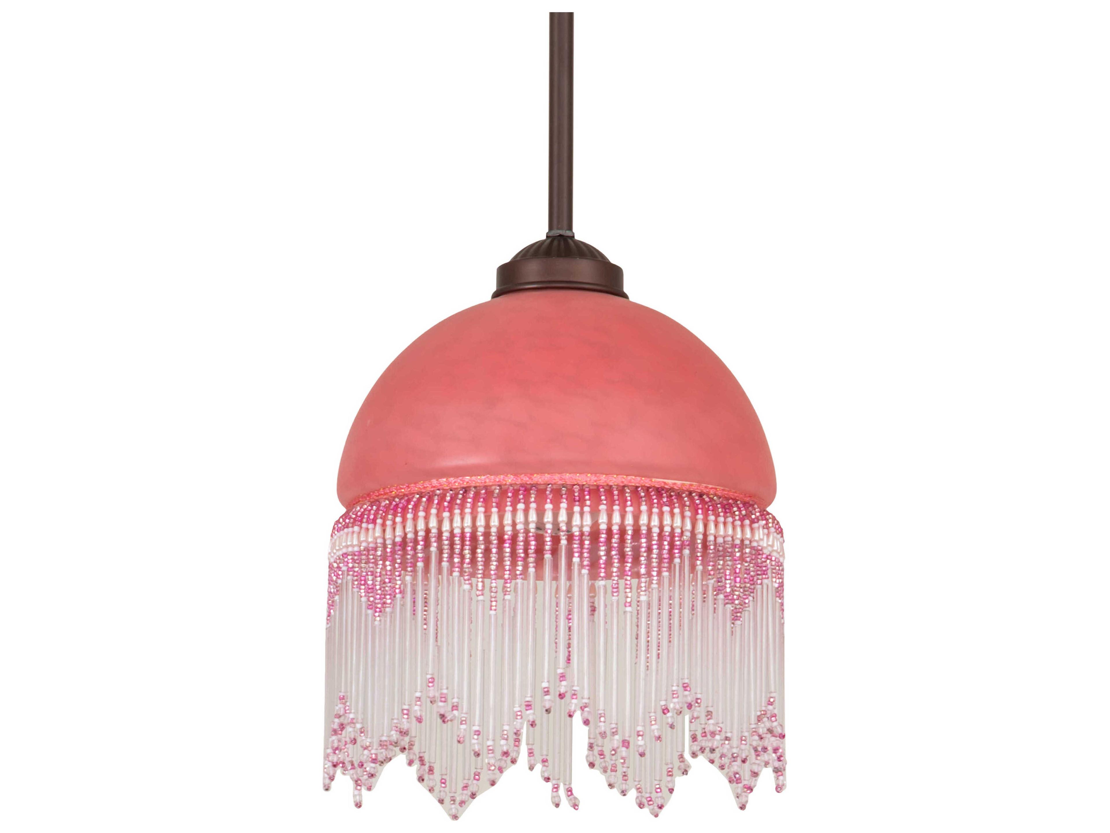 Meyda Roussillon 1-Light Mahogany Bronze Mini Pendant