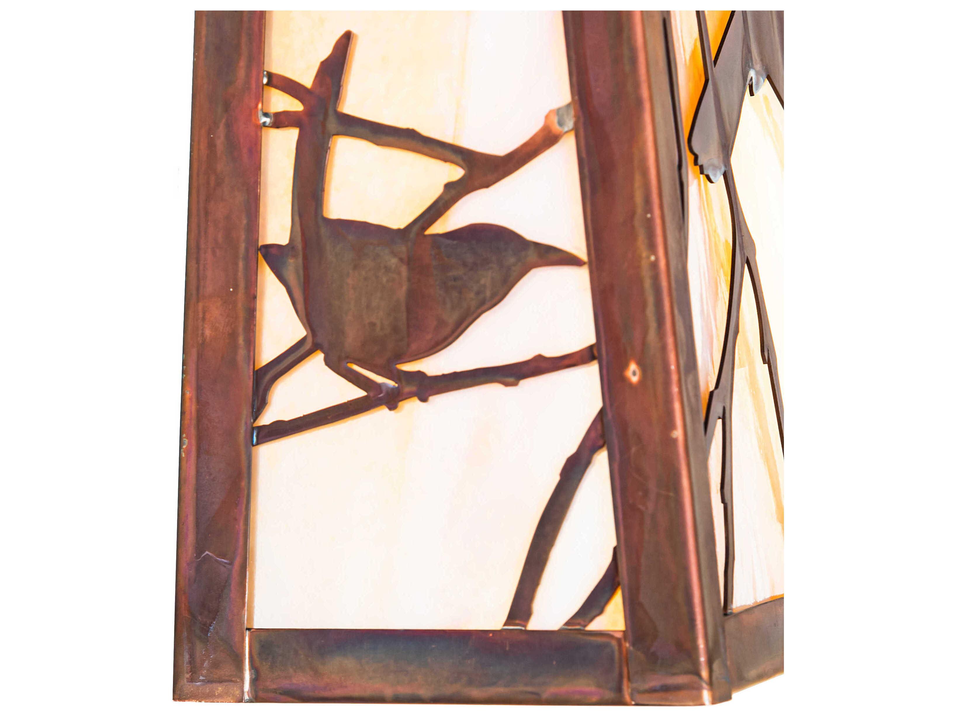 Meyda Stillwater Song Bird 1-Light Outdoor Wall Light