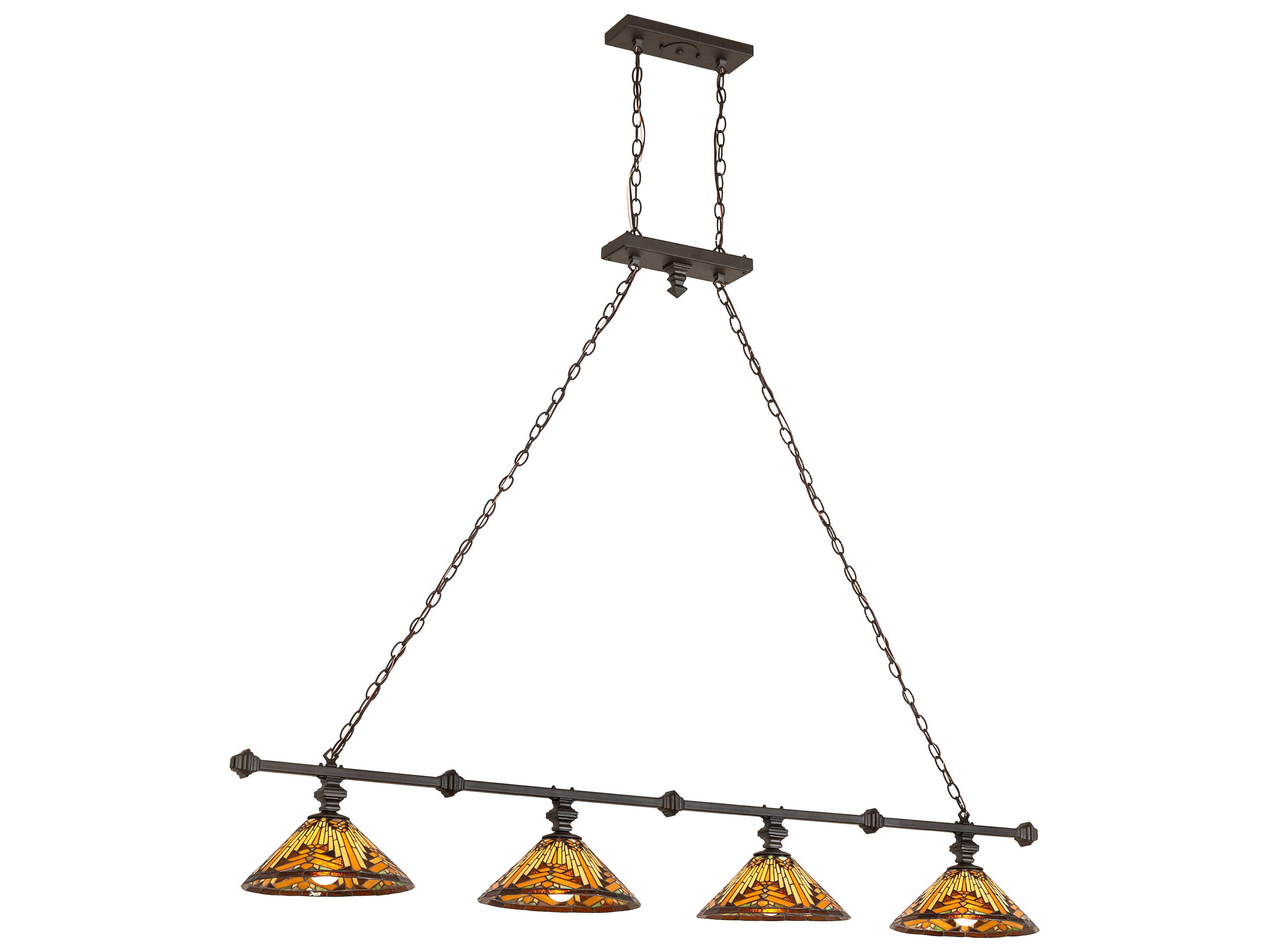 Meyda Nuevo 4-Light Oil Rubbed Bronze Island Pendant