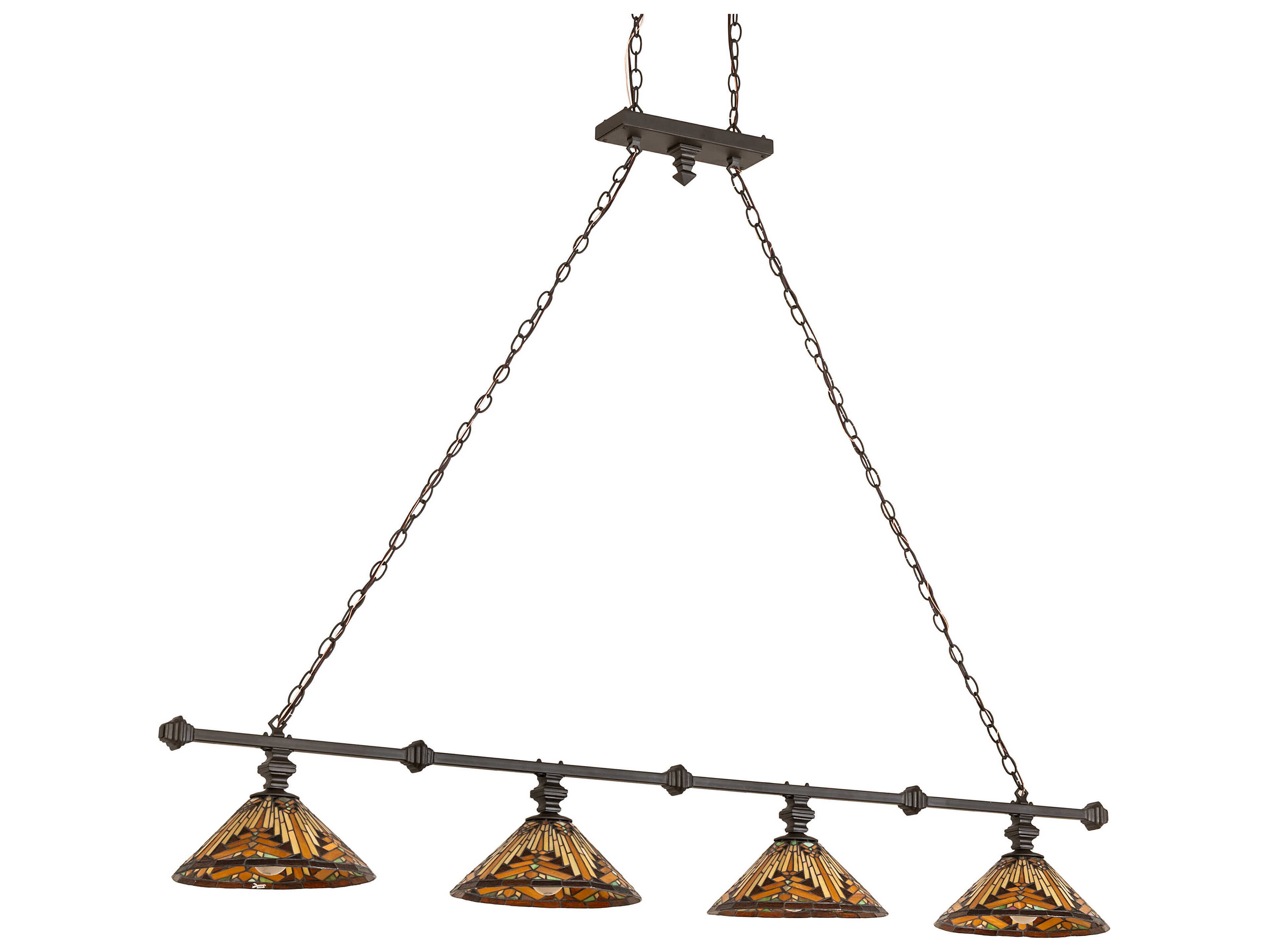Meyda Nuevo 4-Light Oil Rubbed Bronze Island Pendant