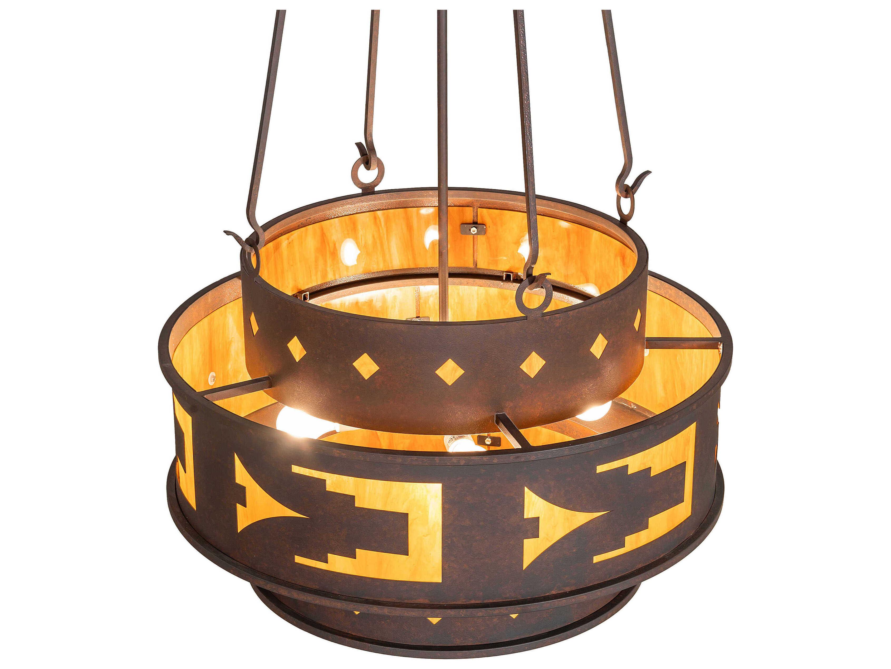 Meyda Sandia 4-Light Rusty Nail Pendant