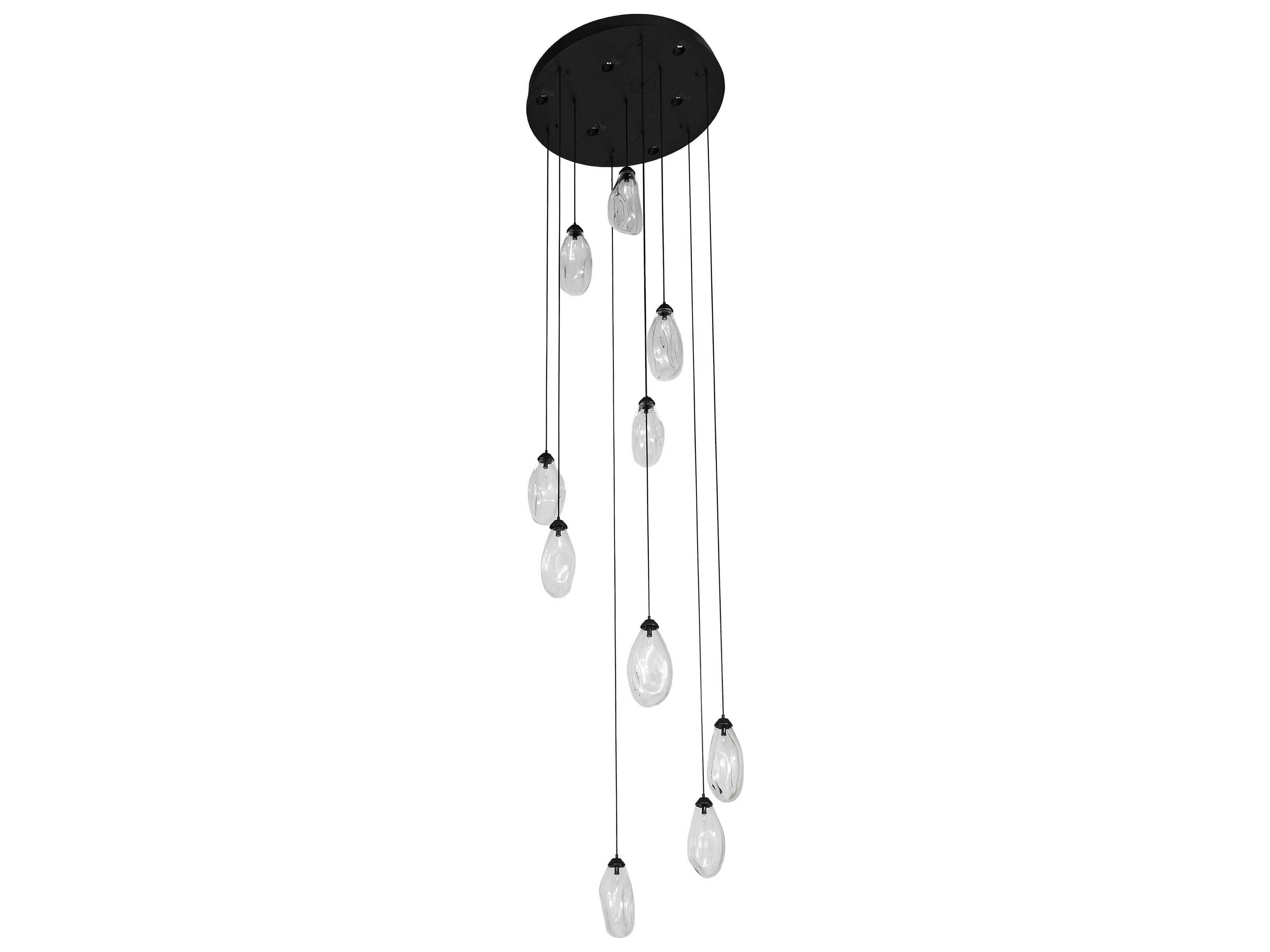 Meyda Celine 16-Light Solar Black Pendant