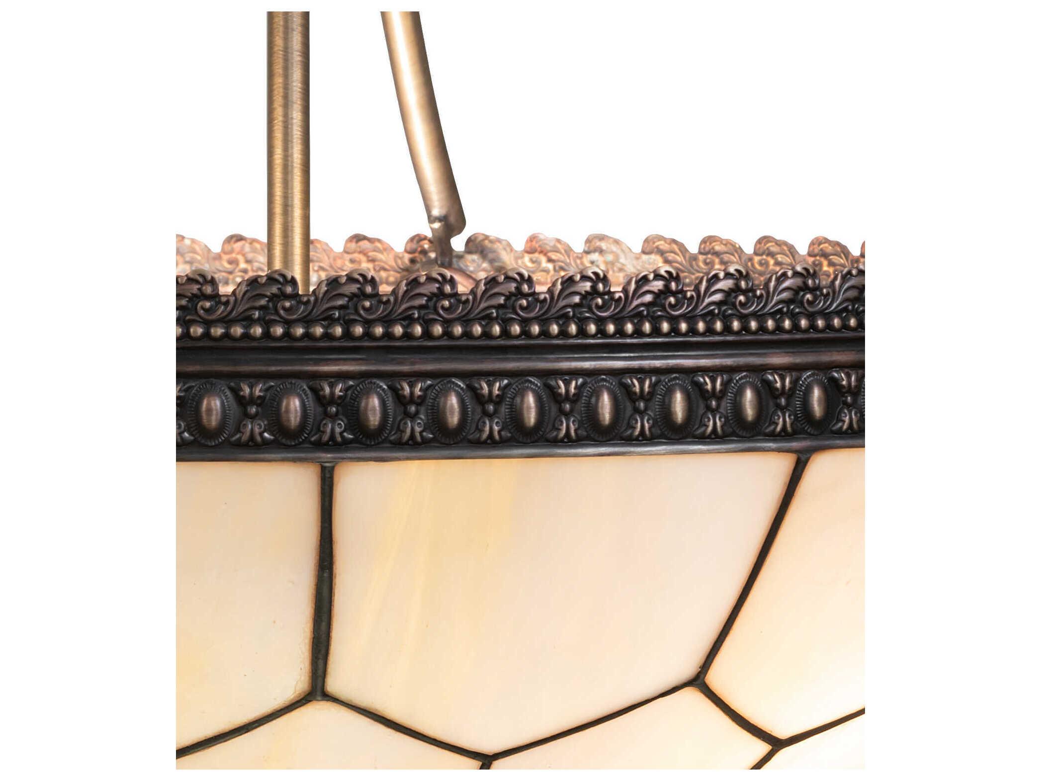 Meyda Vincent Honeycomb 8-Light Antique Brass Pendant