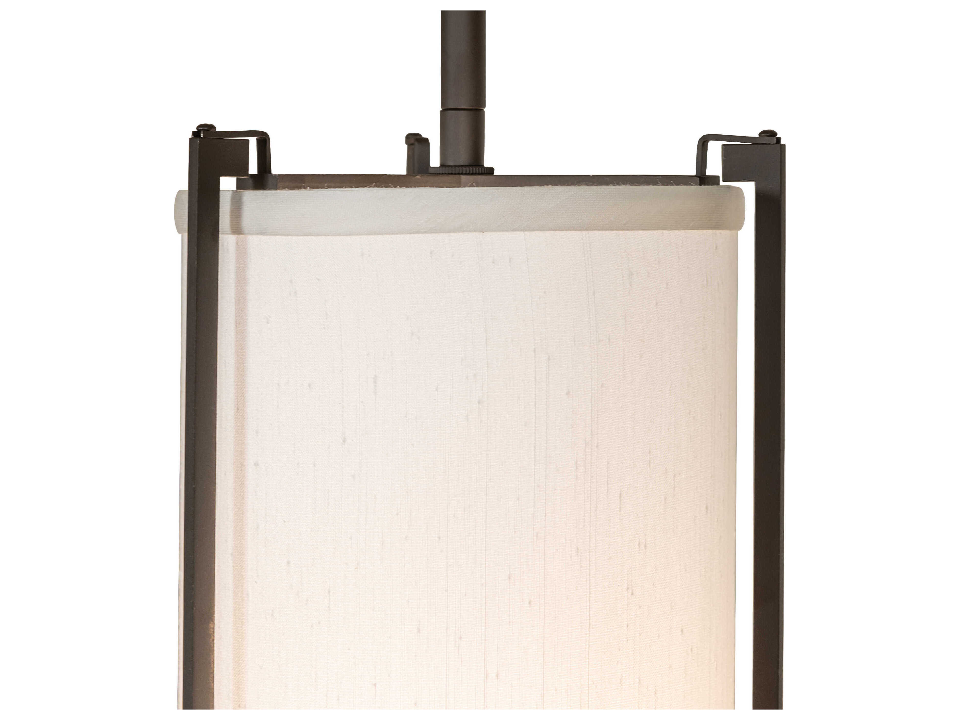 Meyda Cilindro 2-Light Oil Rubbed Bronze White Cylinder Mini Pendant