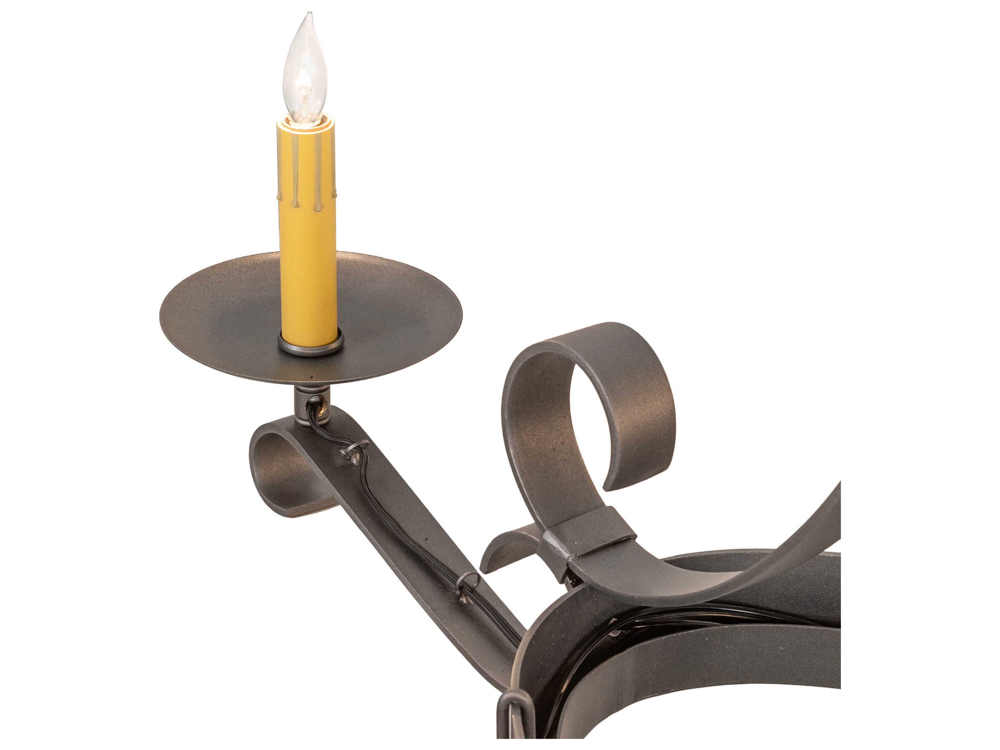 Meyda Laramie 8-Light Blackened Pewter Island Pendant