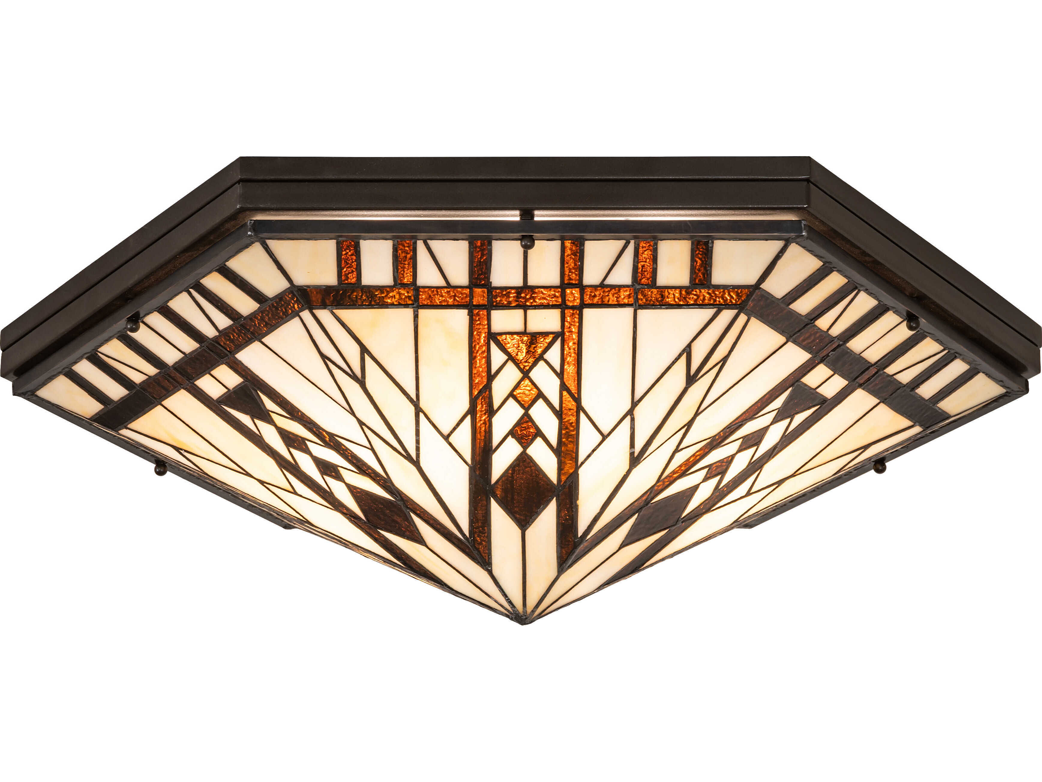 Meyda Sonoma 6-Light Bronze Flush Mount