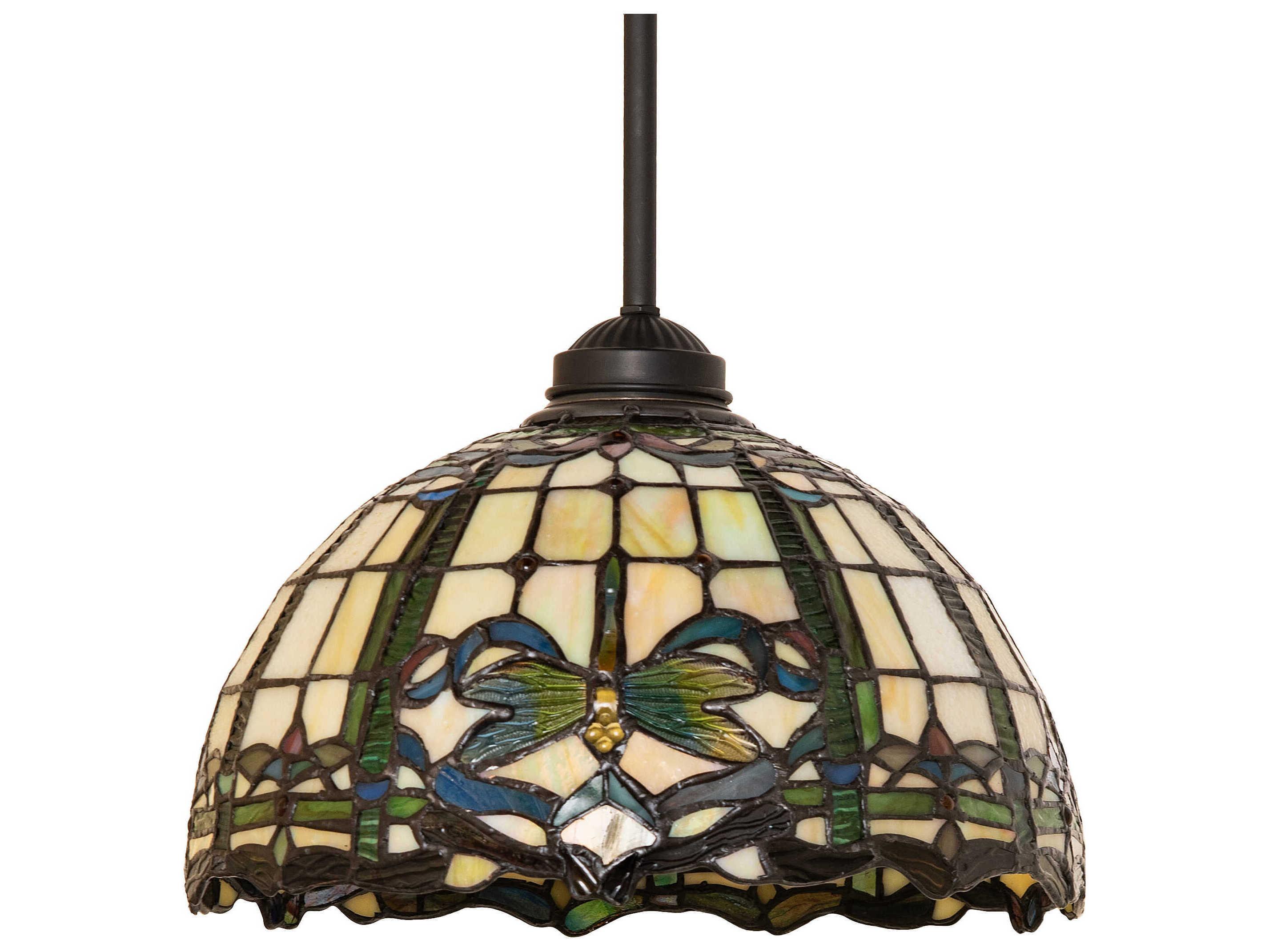 Meyda Dragonfly 1-Light Mahogany Bronze Mini Pendant