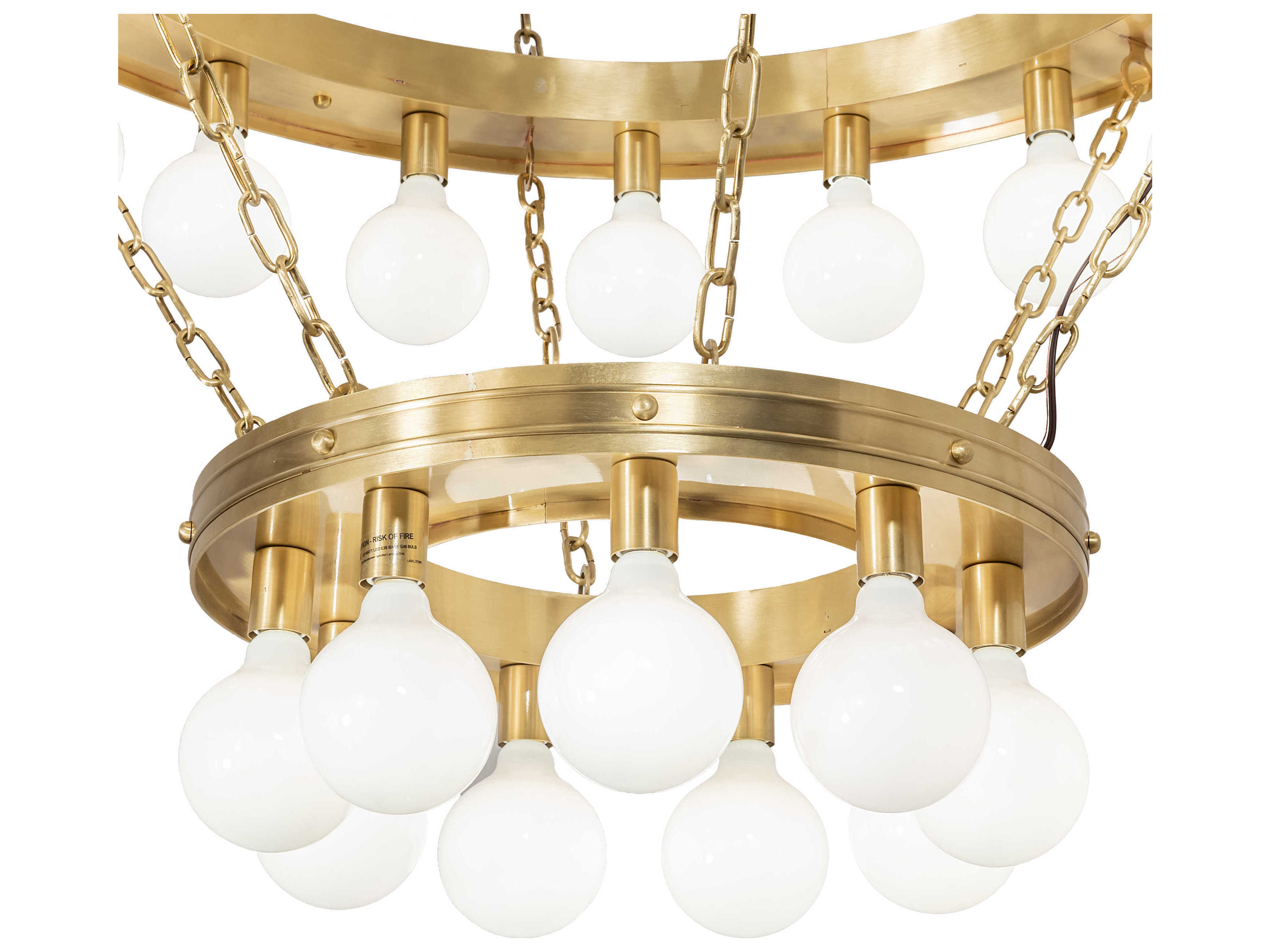 Meyda Albion 75-Light Brushed Brass Tiered Chandelier