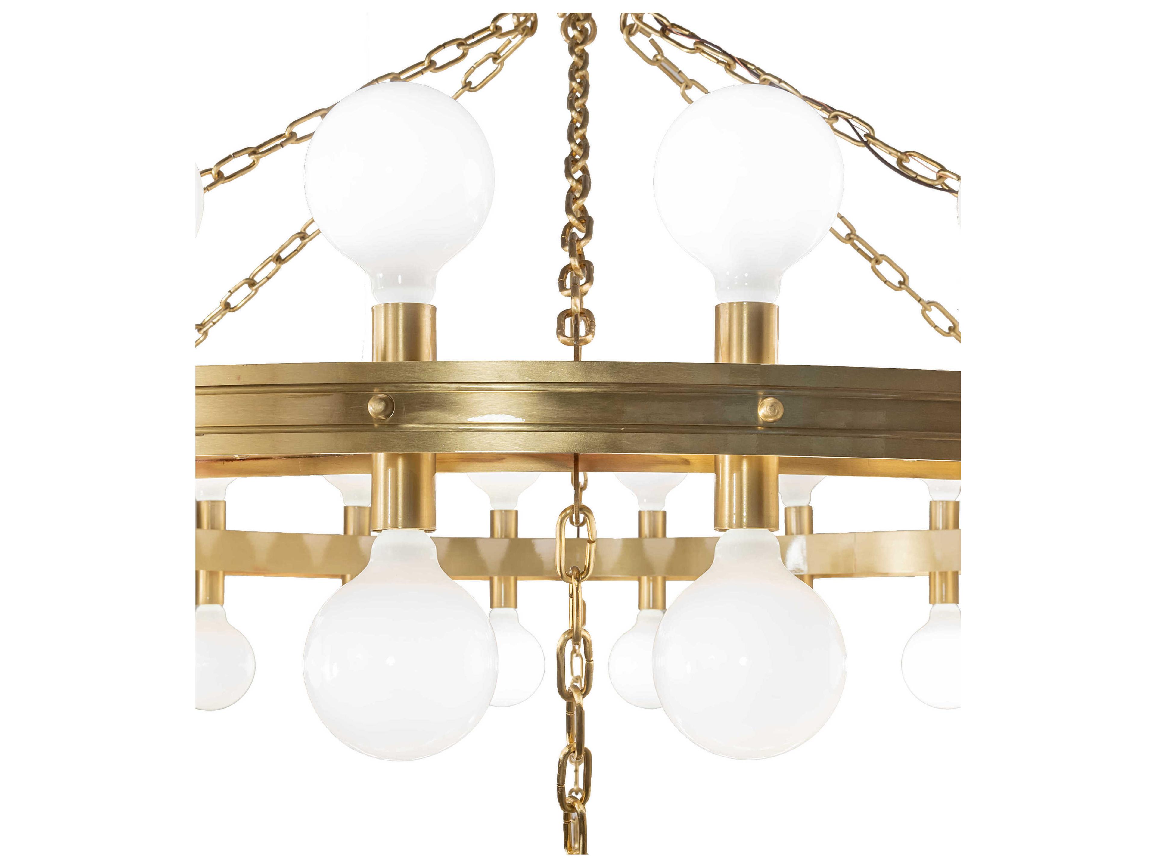 Meyda Albion 75-Light Brushed Brass Tiered Chandelier