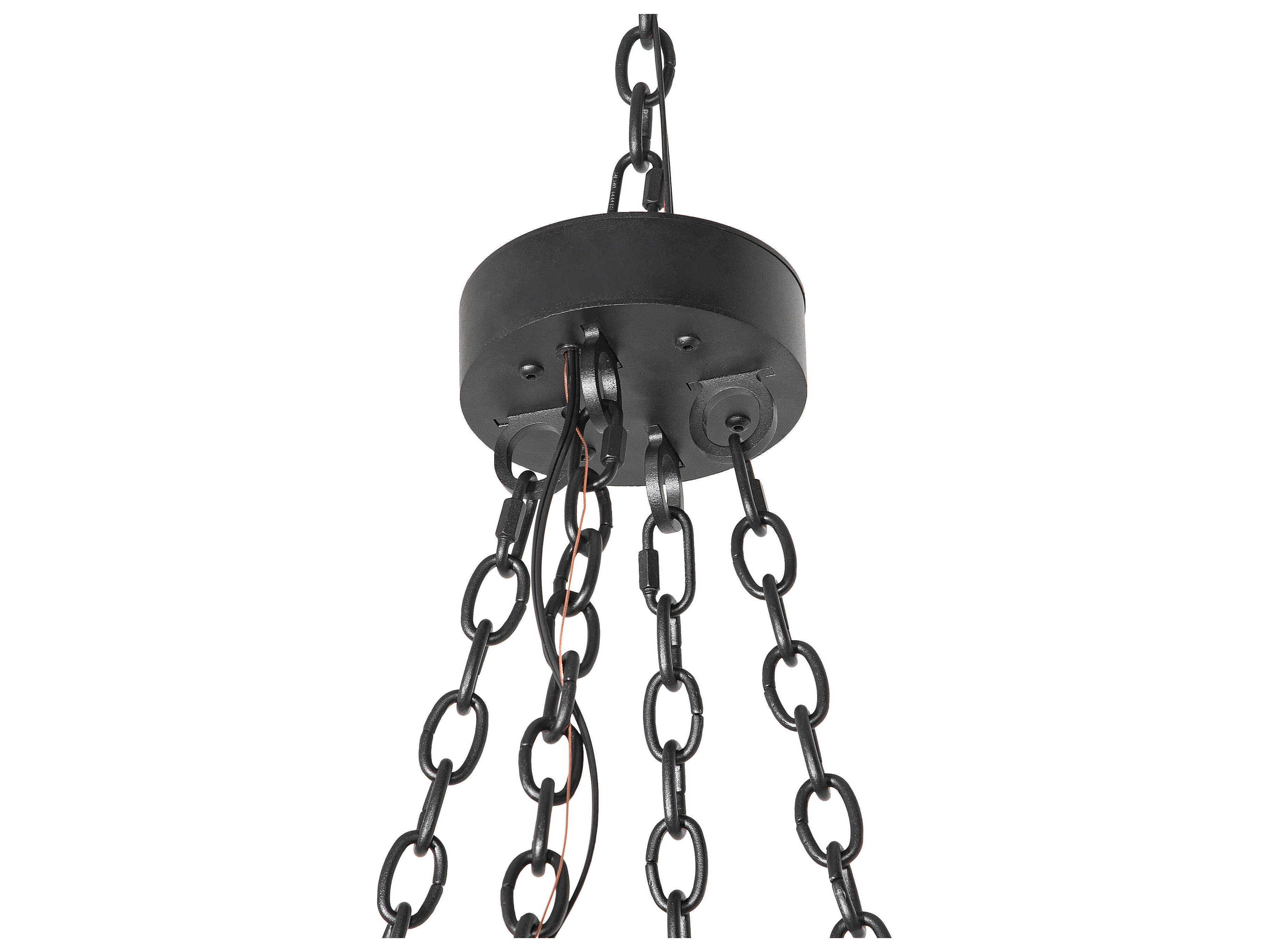 Meyda Loxley 12-Light Textured Black Gunmetal Chandelier