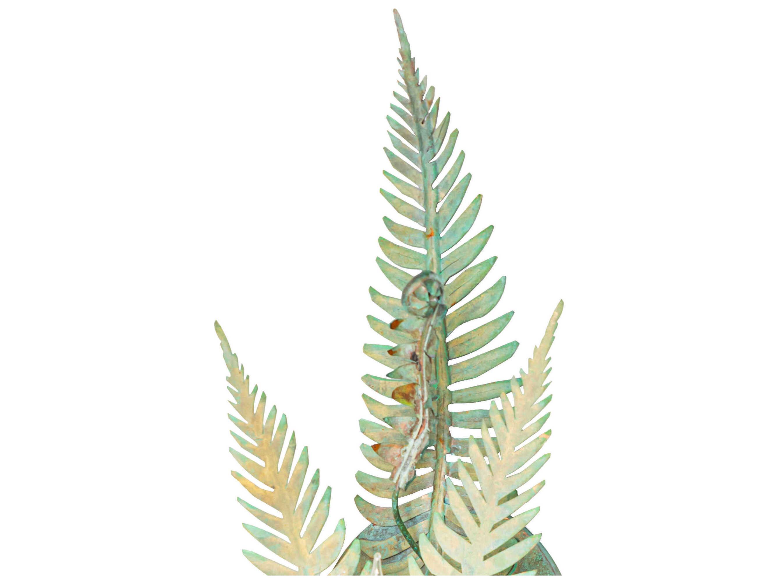 Meyda Fern 1-Light Verdigris / Copper Wall Sconce