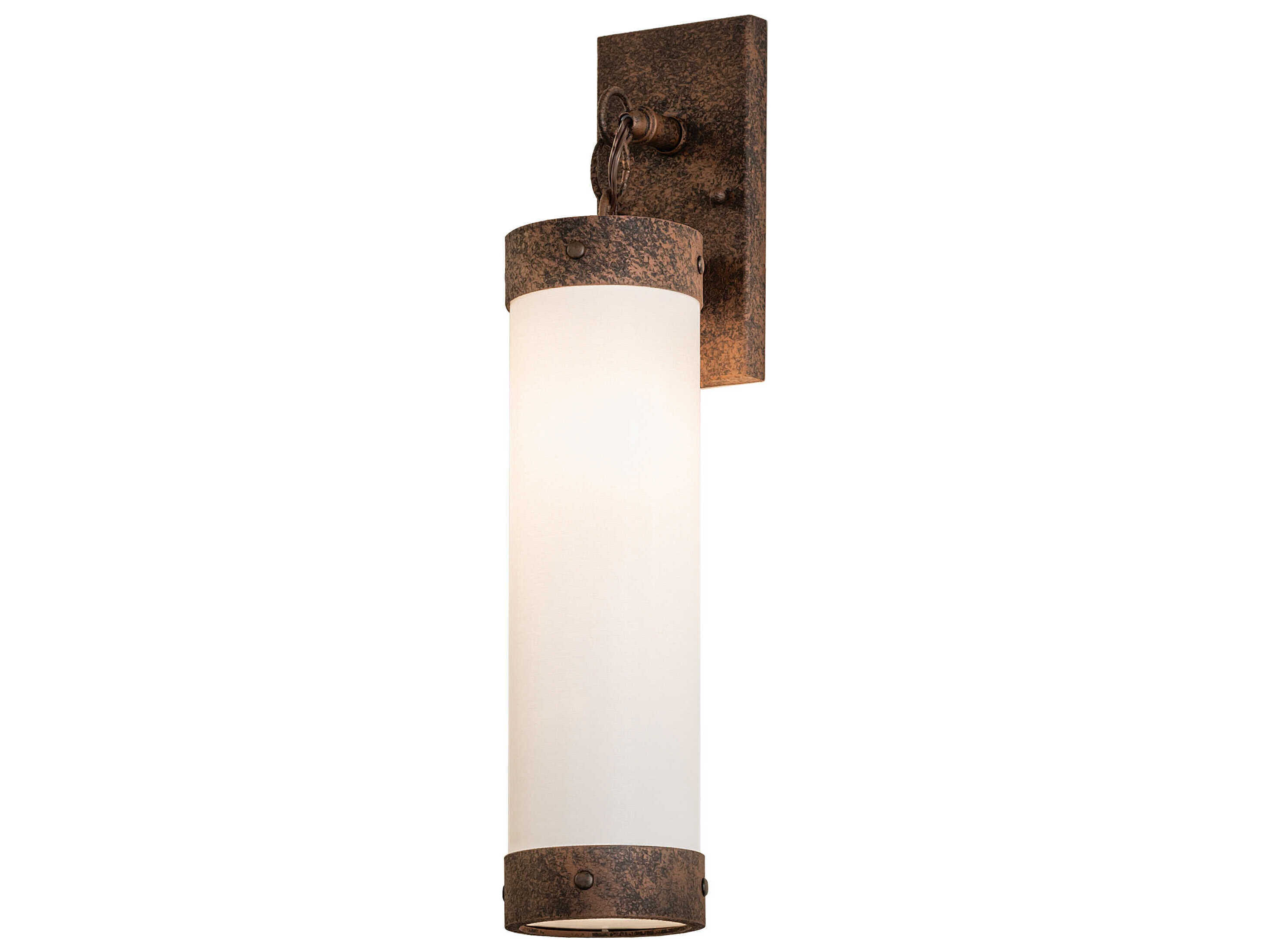Meyda Cilindro 1-Light Distressed Chestnut Bronze Wall Sconce