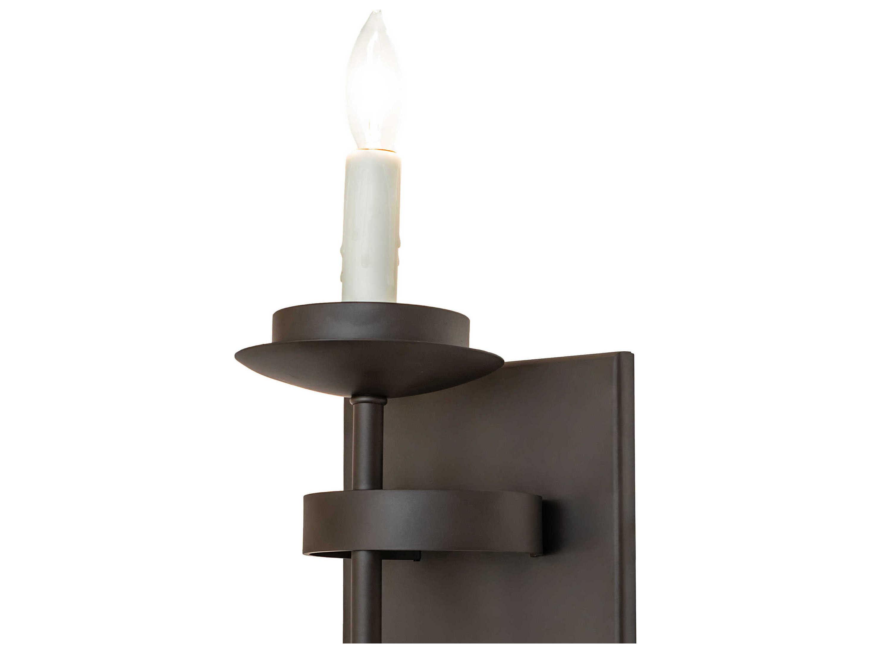 Meyda Bechar 1-Light Oil Rubbed Bronze Traditional Wall Sconce
