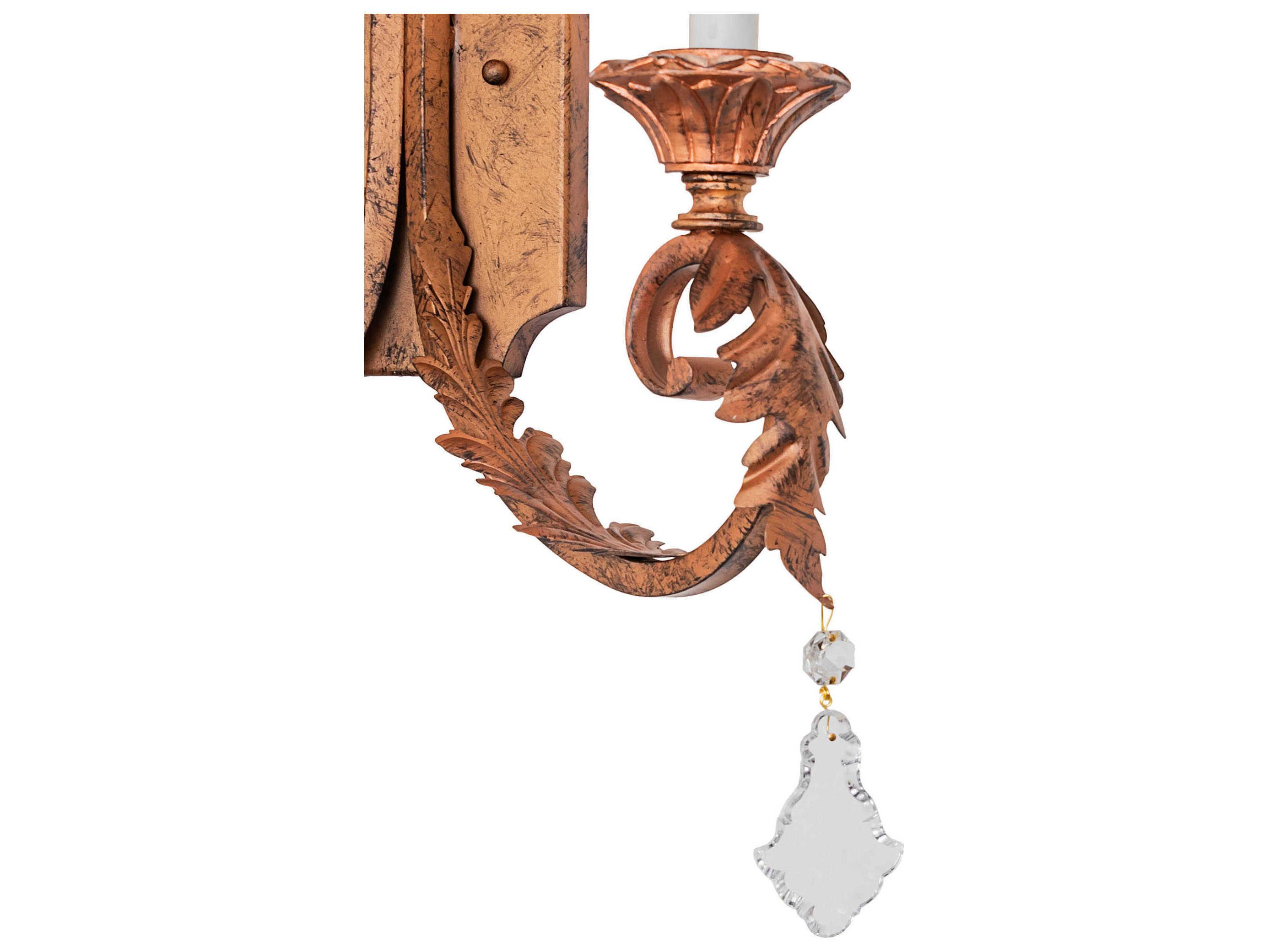 Meyda Serratina 2-Light Spanish Gold Traditional Wall Sconce