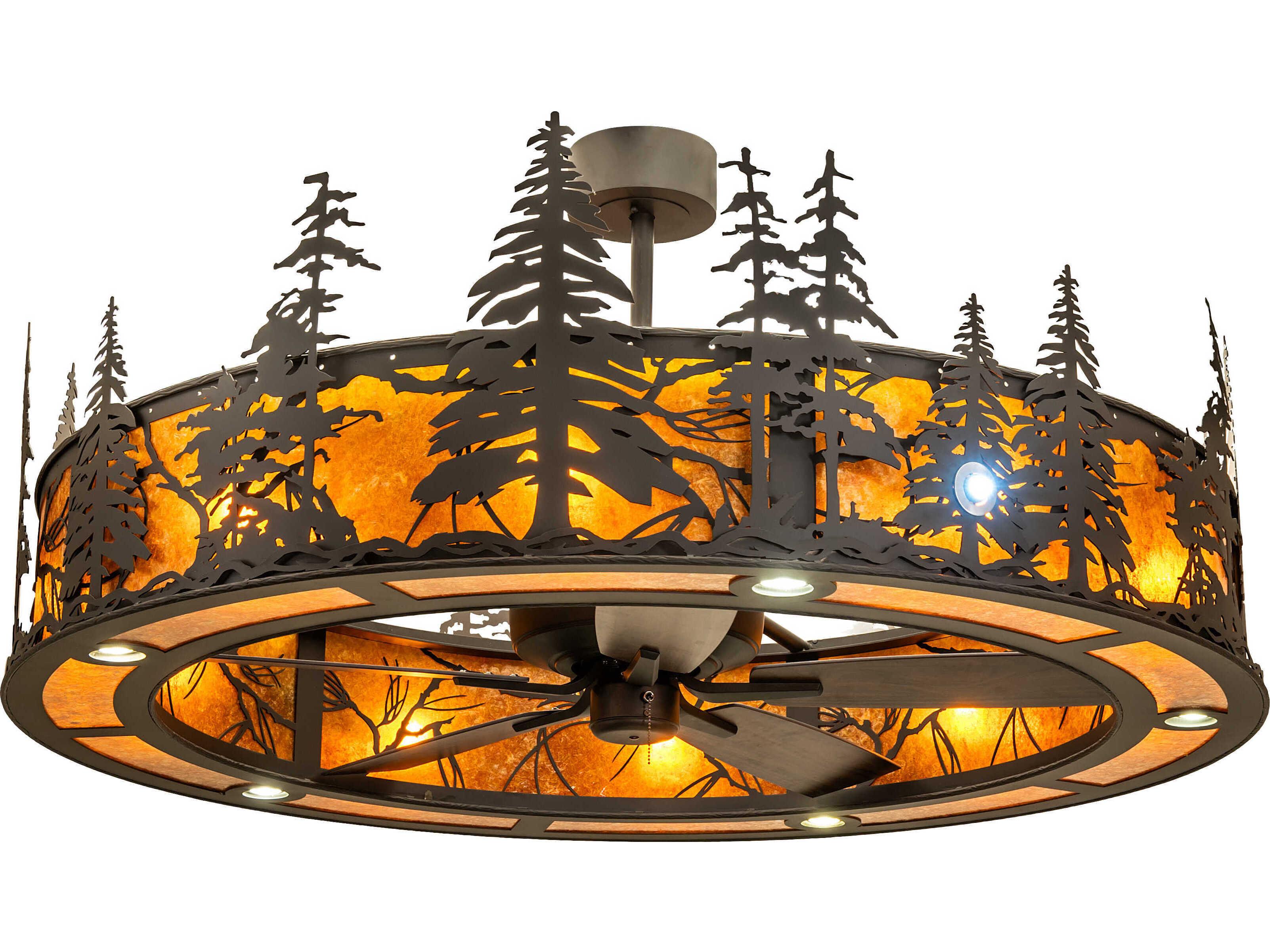 Meyda Tall Pines 55" Ceiling Fan