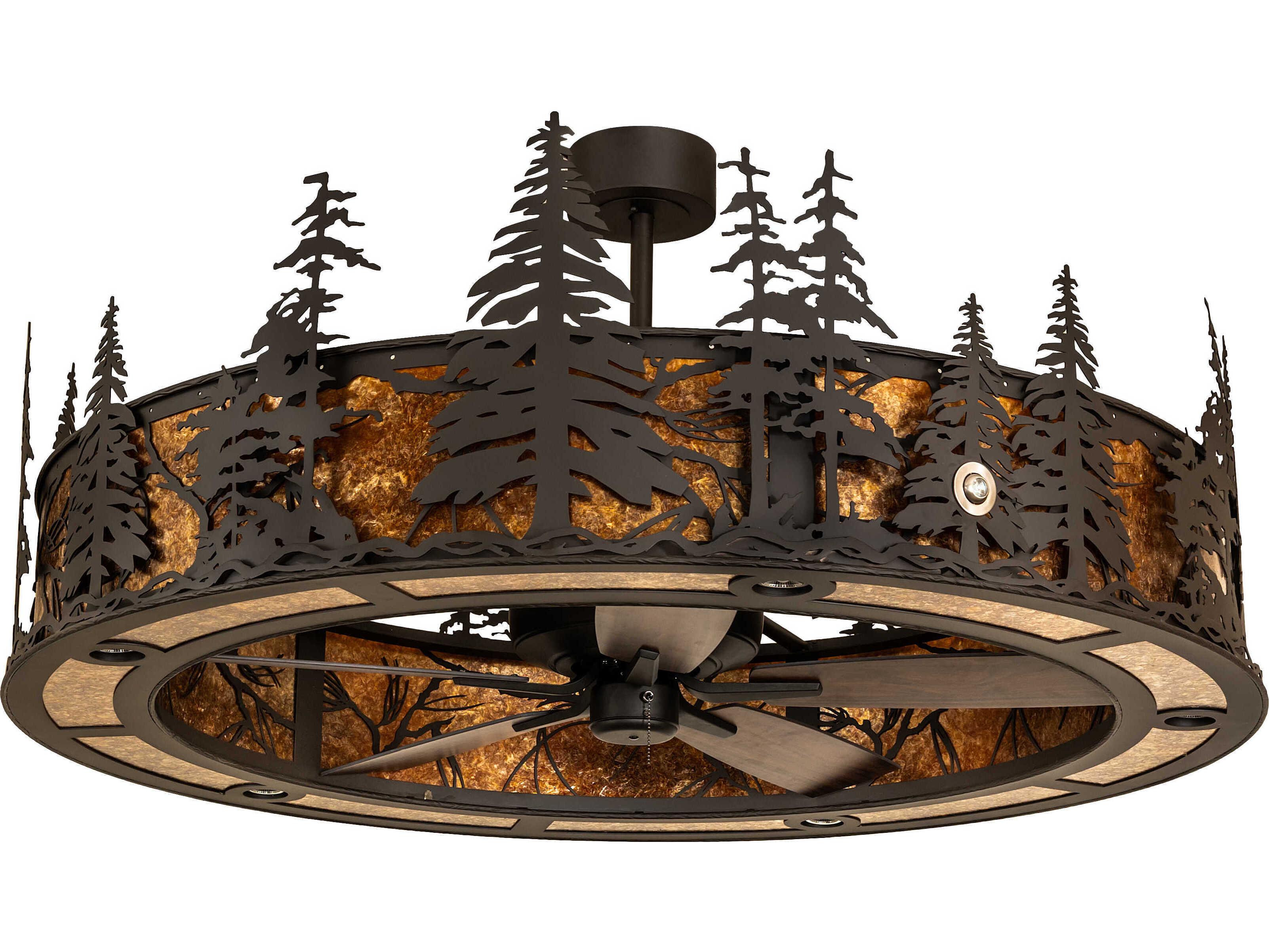 Meyda Tall Pines 55" Ceiling Fan