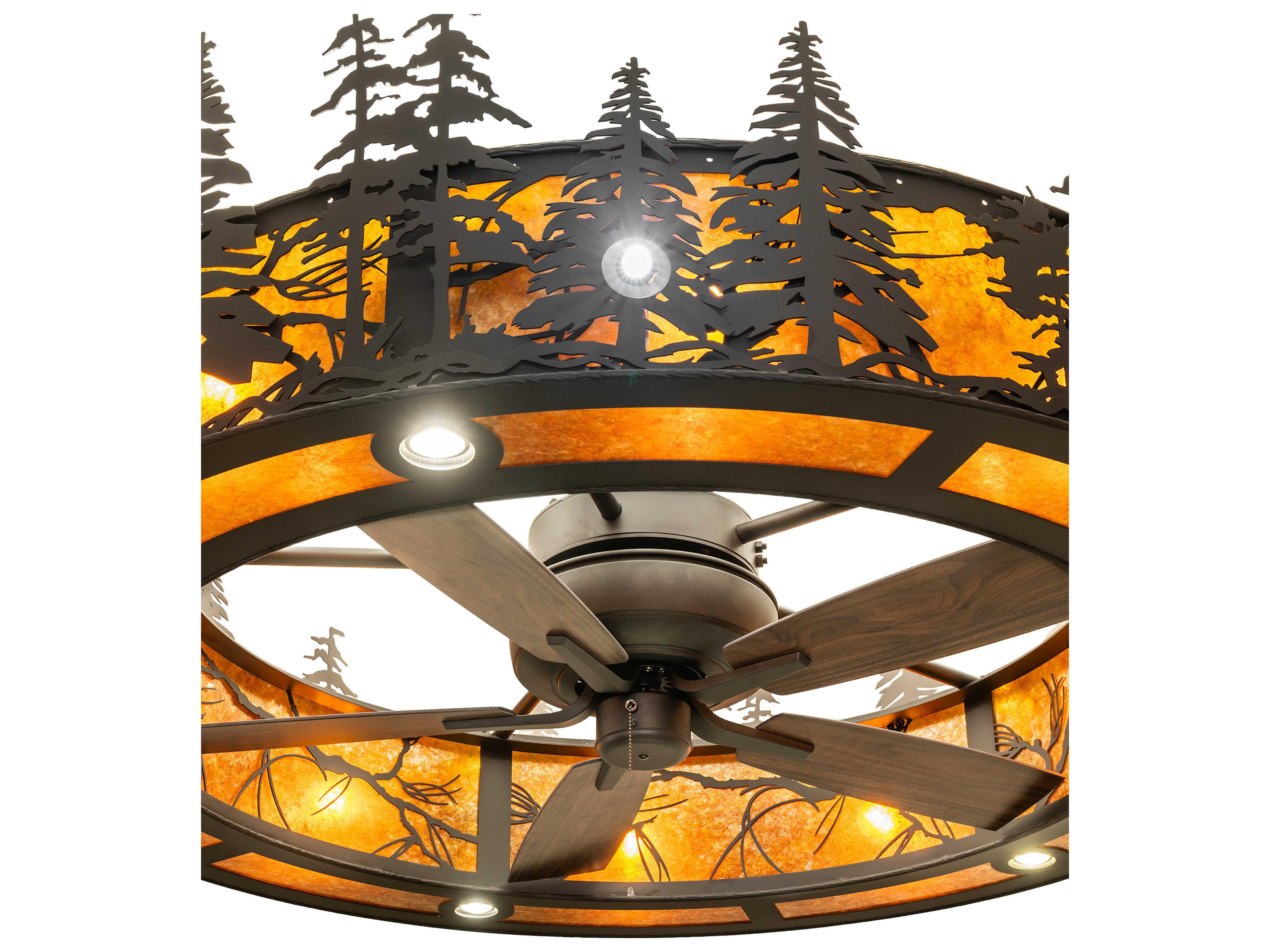 Meyda Tall Pines 55" Ceiling Fan