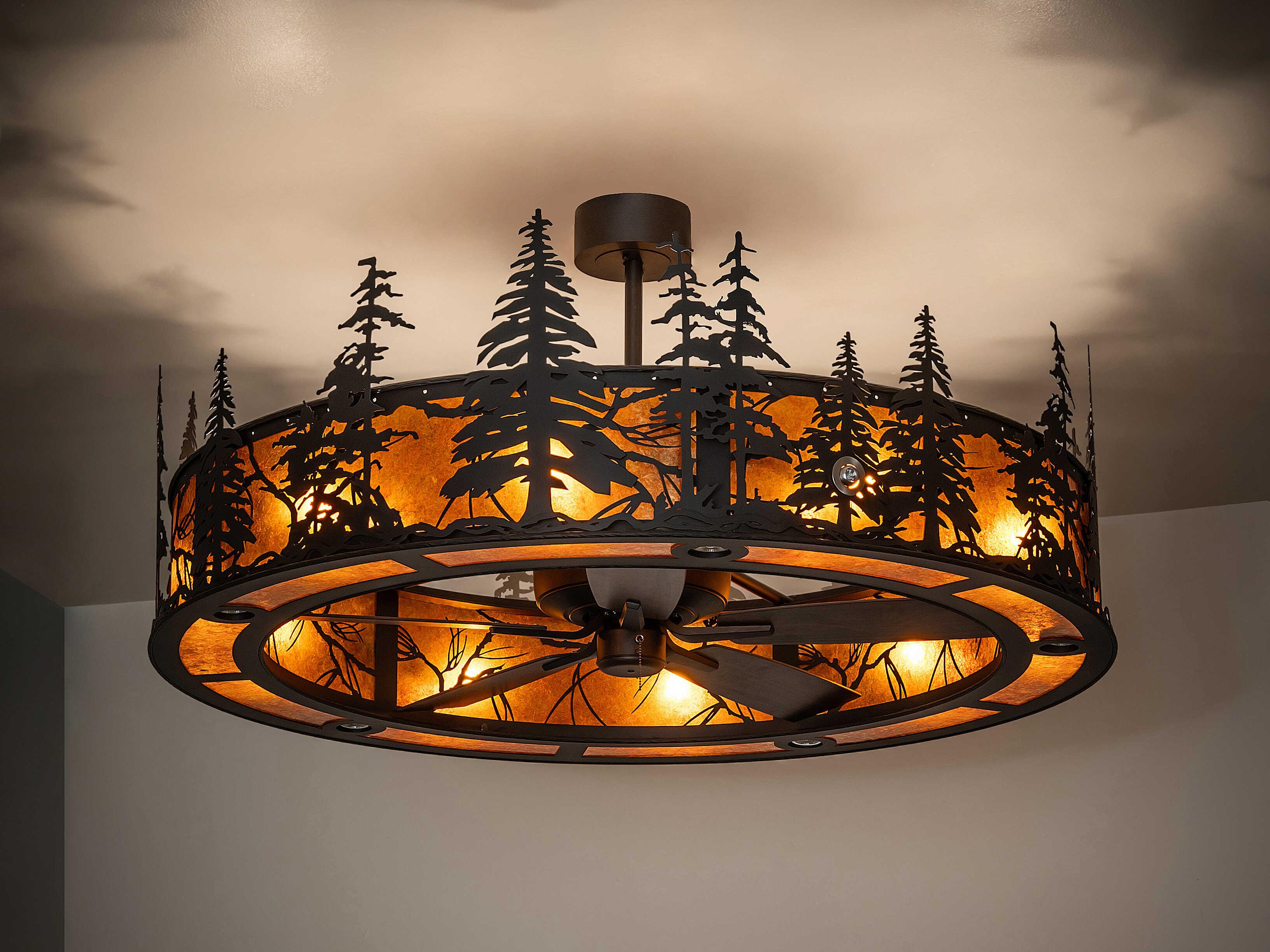 Meyda Tall Pines 55" Ceiling Fan