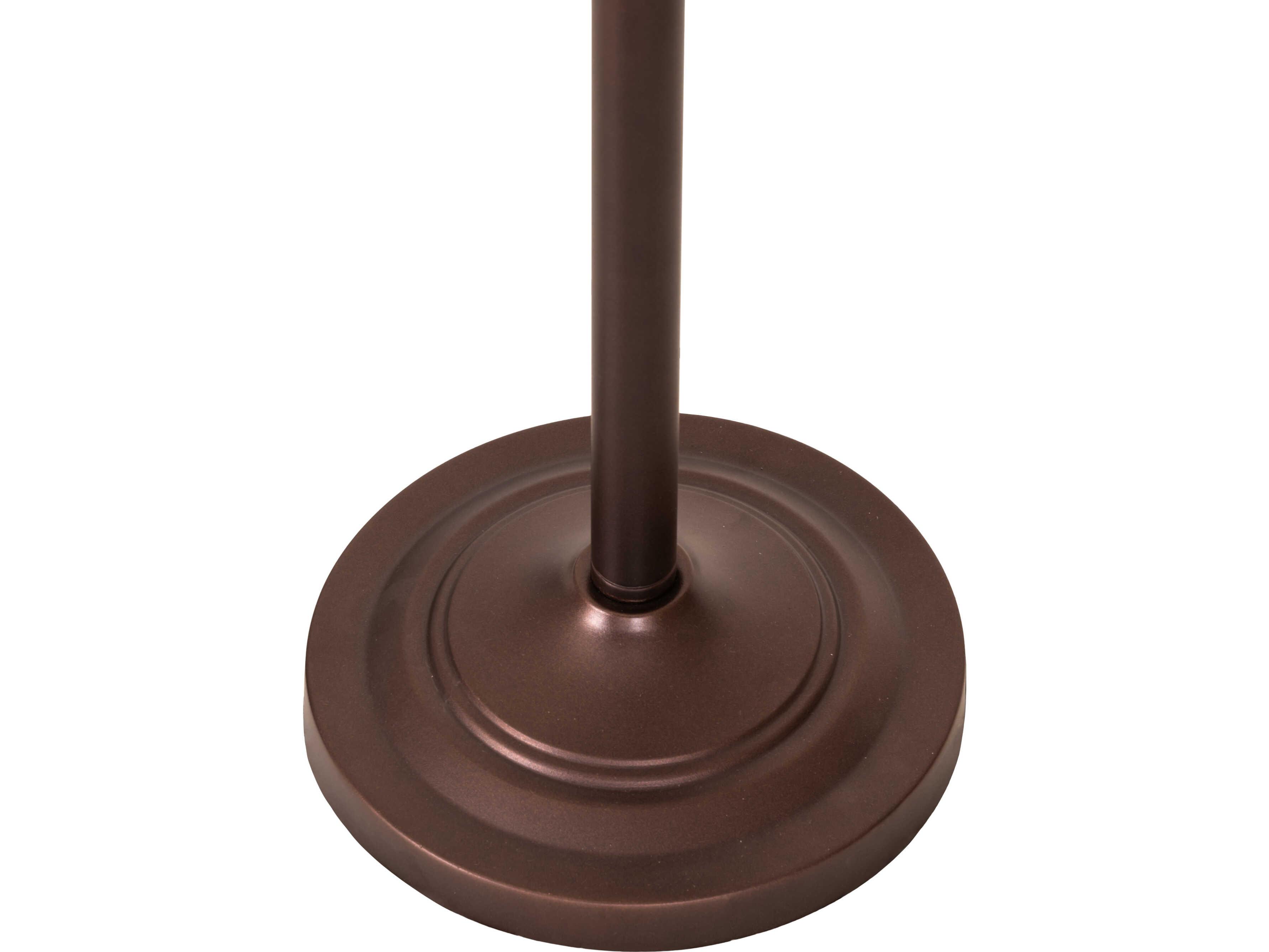Meyda Floor Base Mahogany Bronze 1-Light