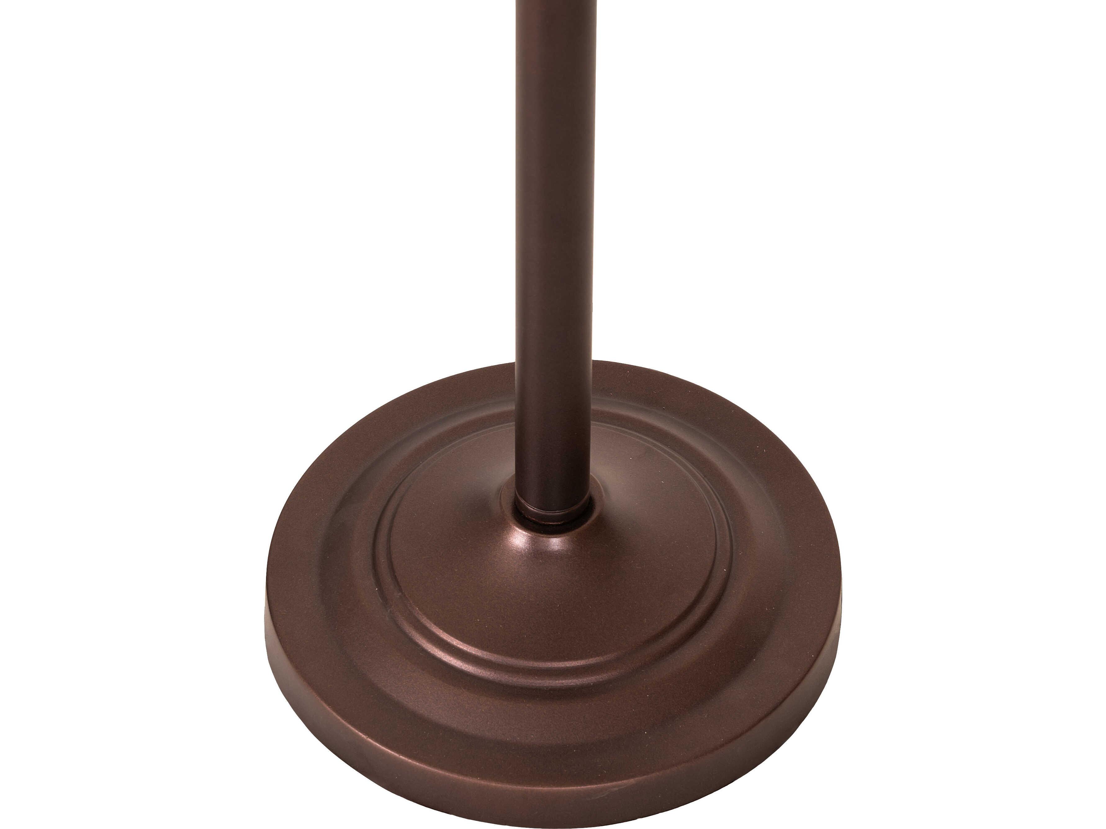Meyda Floor Base Mahogany Bronze 1-Light