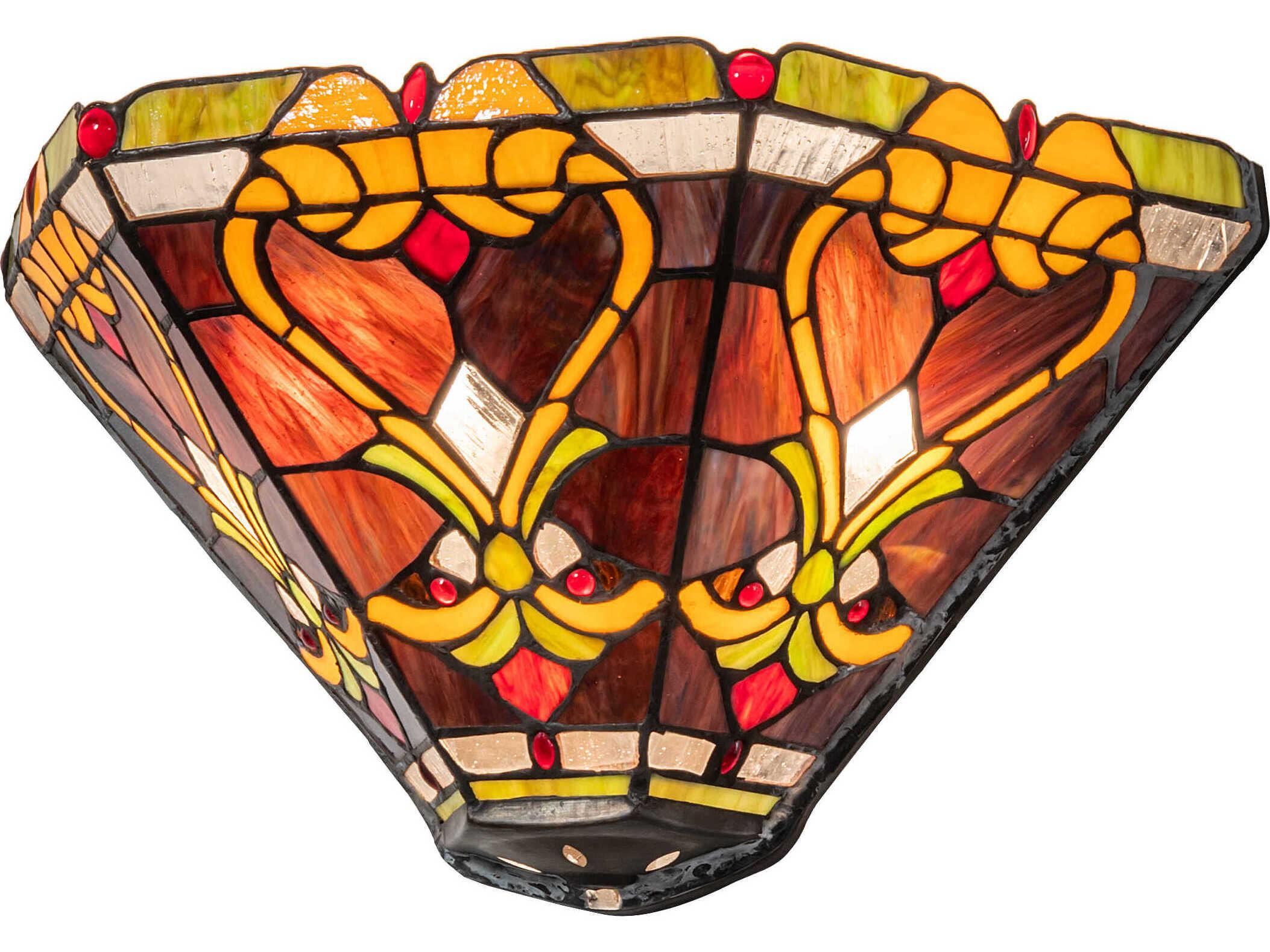 Meyda Middleton 2-Light Amber Ripe Red Berry Wall Sconce