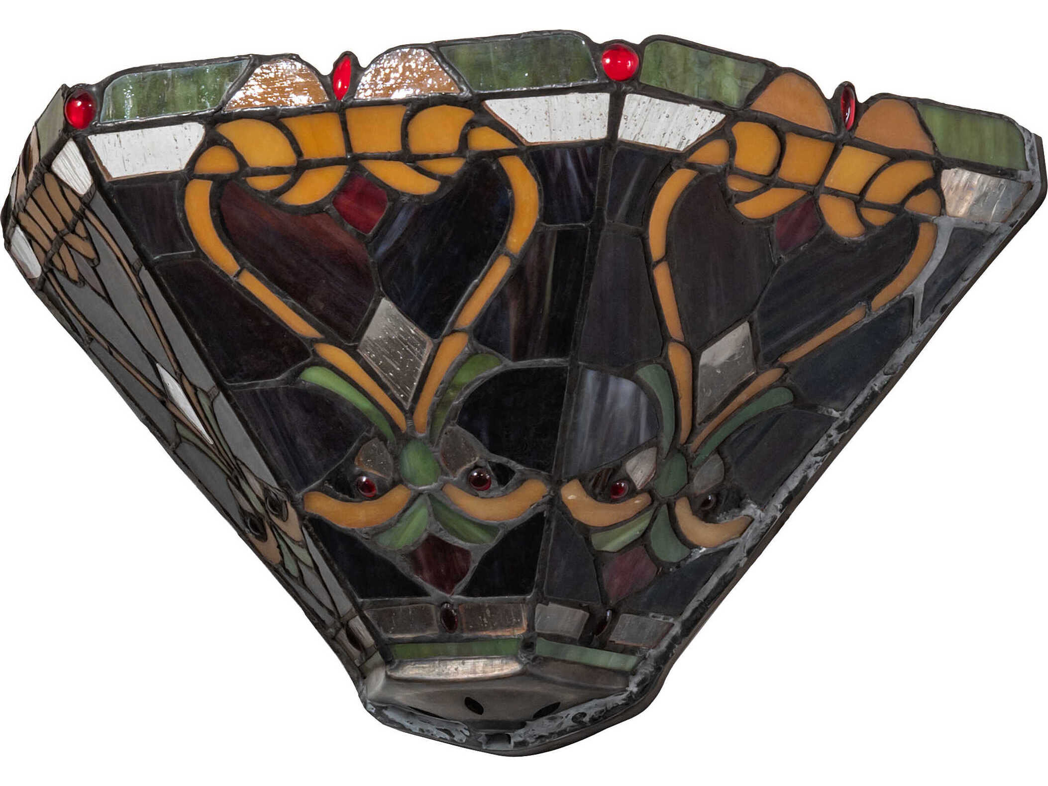 Meyda Middleton 2-Light Amber Ripe Red Berry Wall Sconce