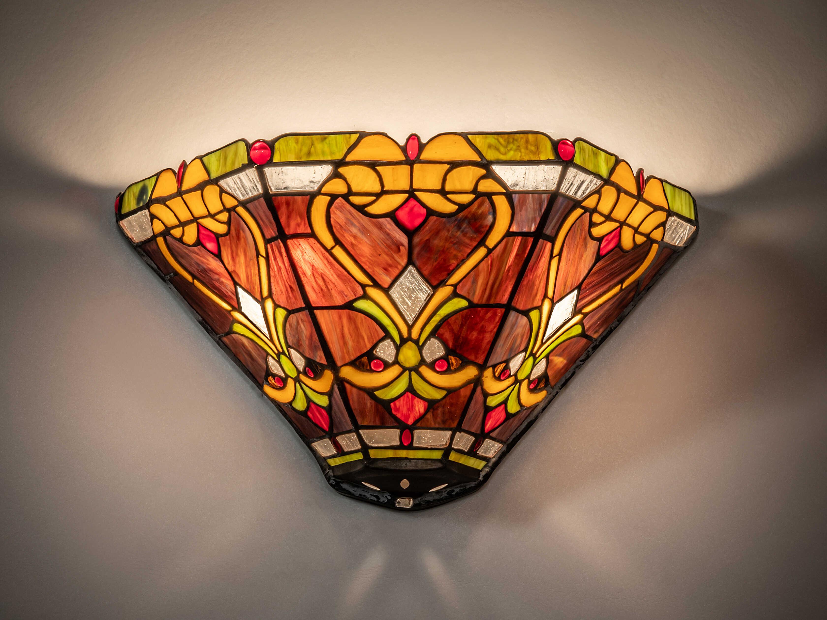 Meyda Middleton 2-Light Amber Ripe Red Berry Wall Sconce