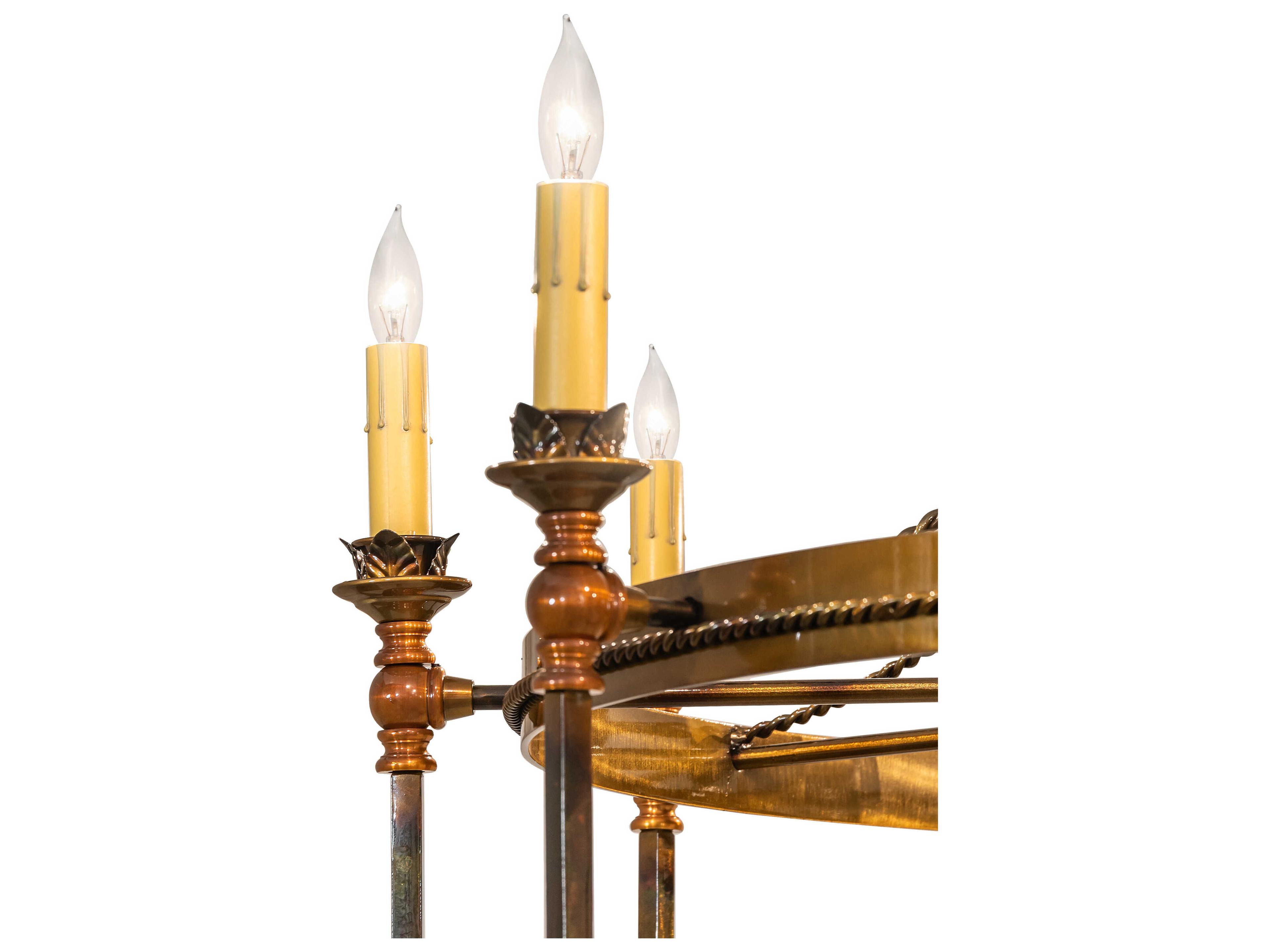 Meyda Amaury 10-Light Light Burnished Transparent Gold Traditional Chandelier