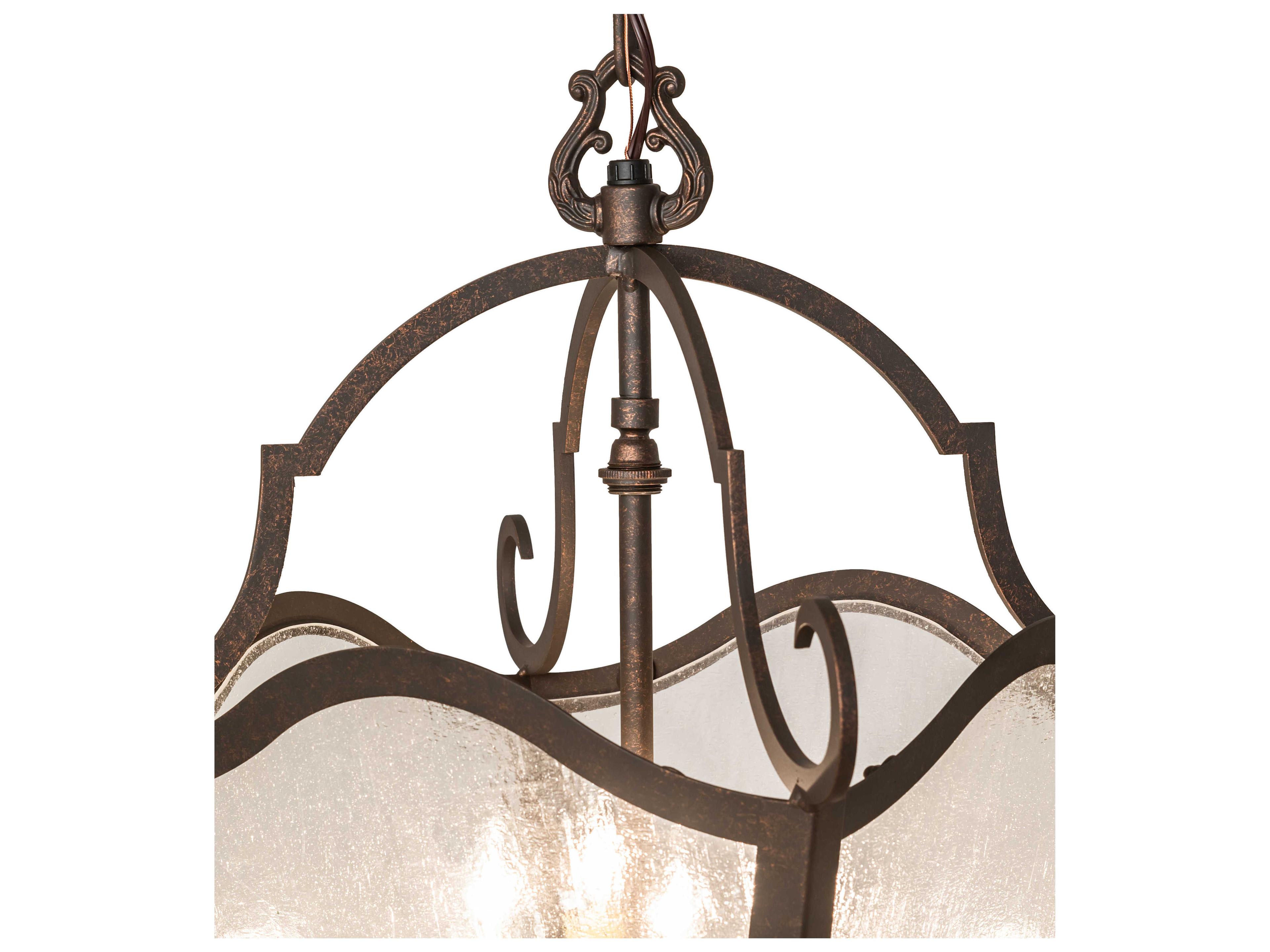 Meyda Terena 4-Light Gilded Tobacco Pendant