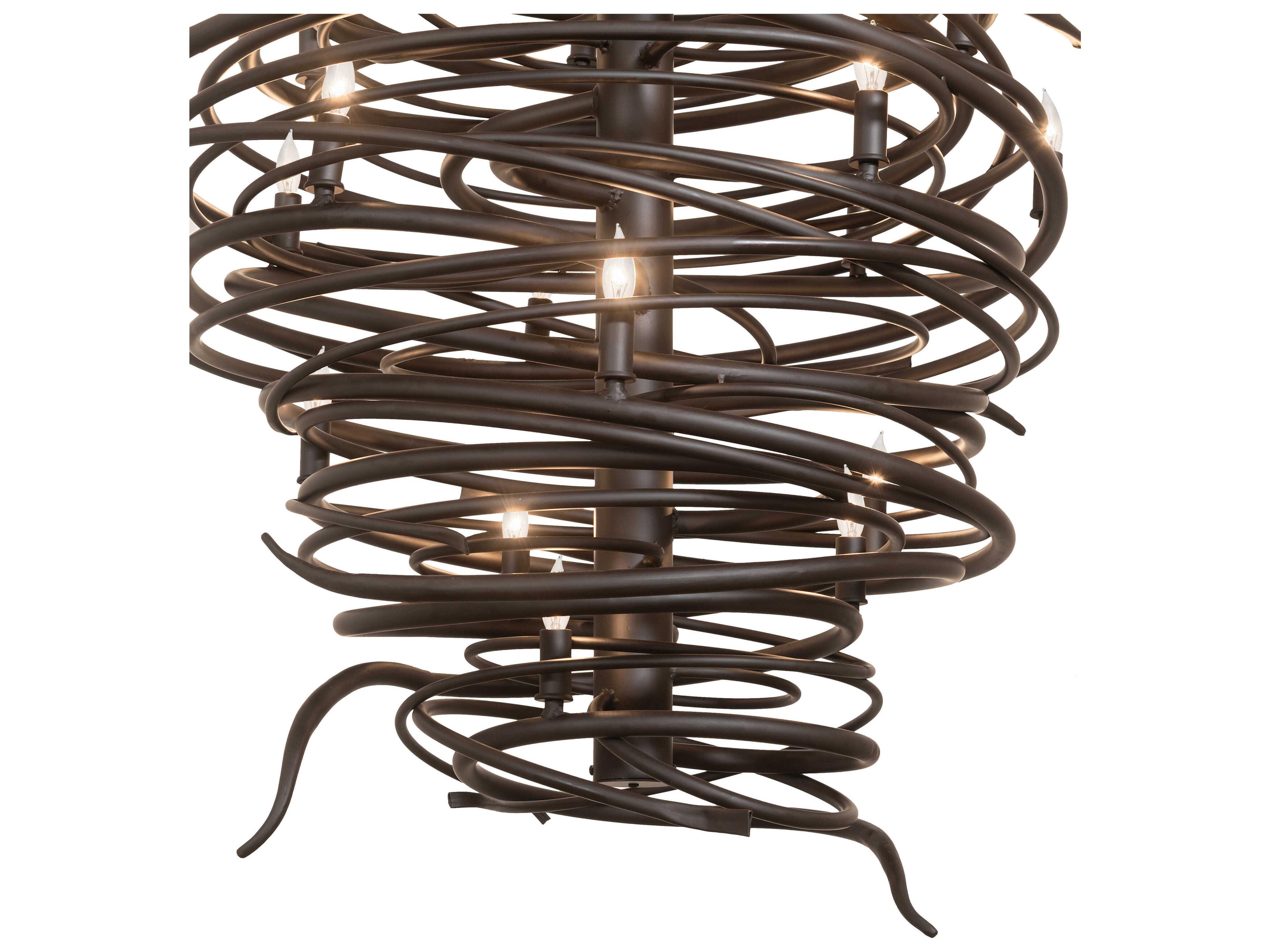 Meyda Cyclone 20-Light Oil Rubbed Bronze Chandelier