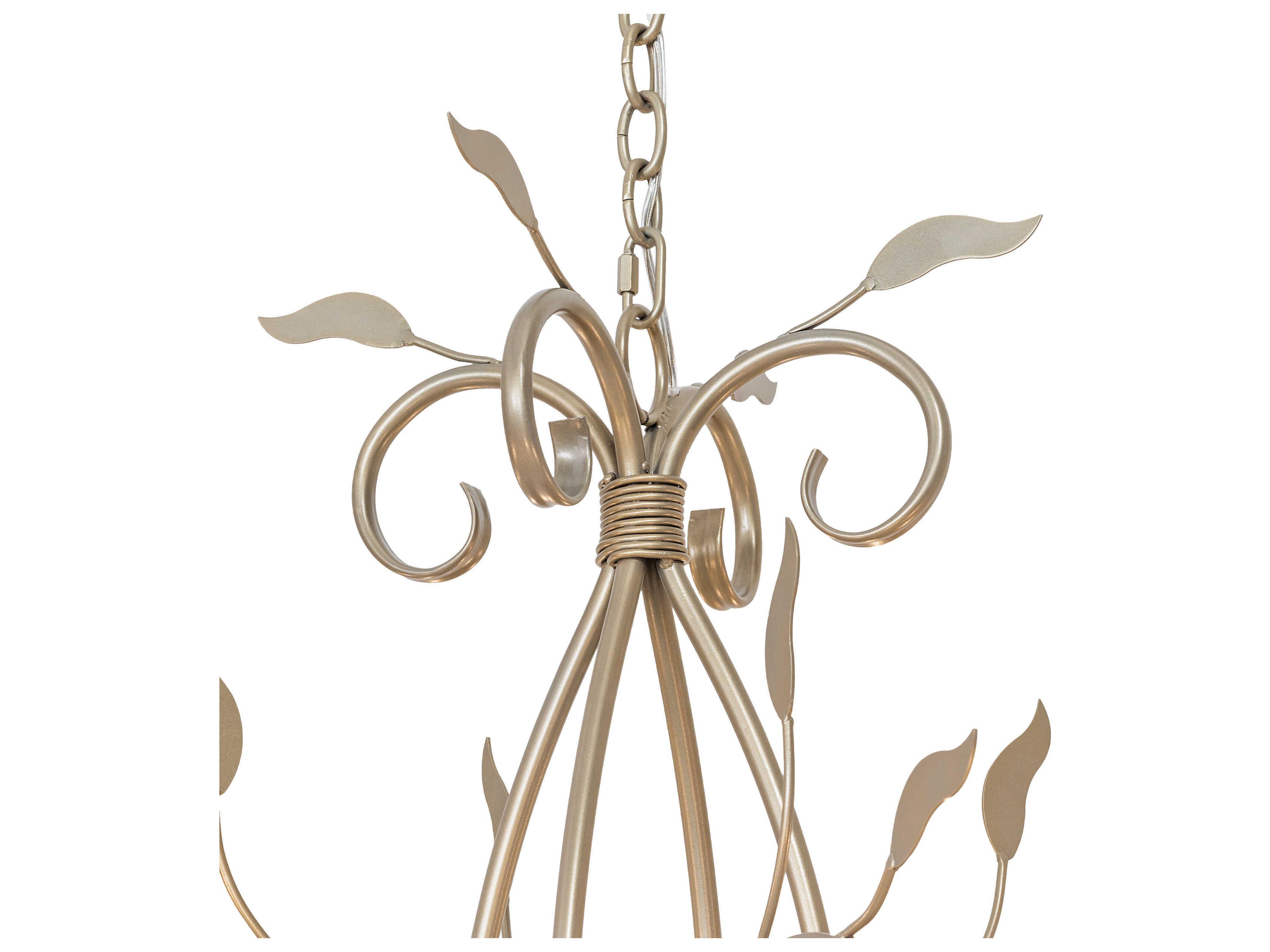 Meyda Bordeaux 8-Light Satin Titanium Gold Traditional Chandelier