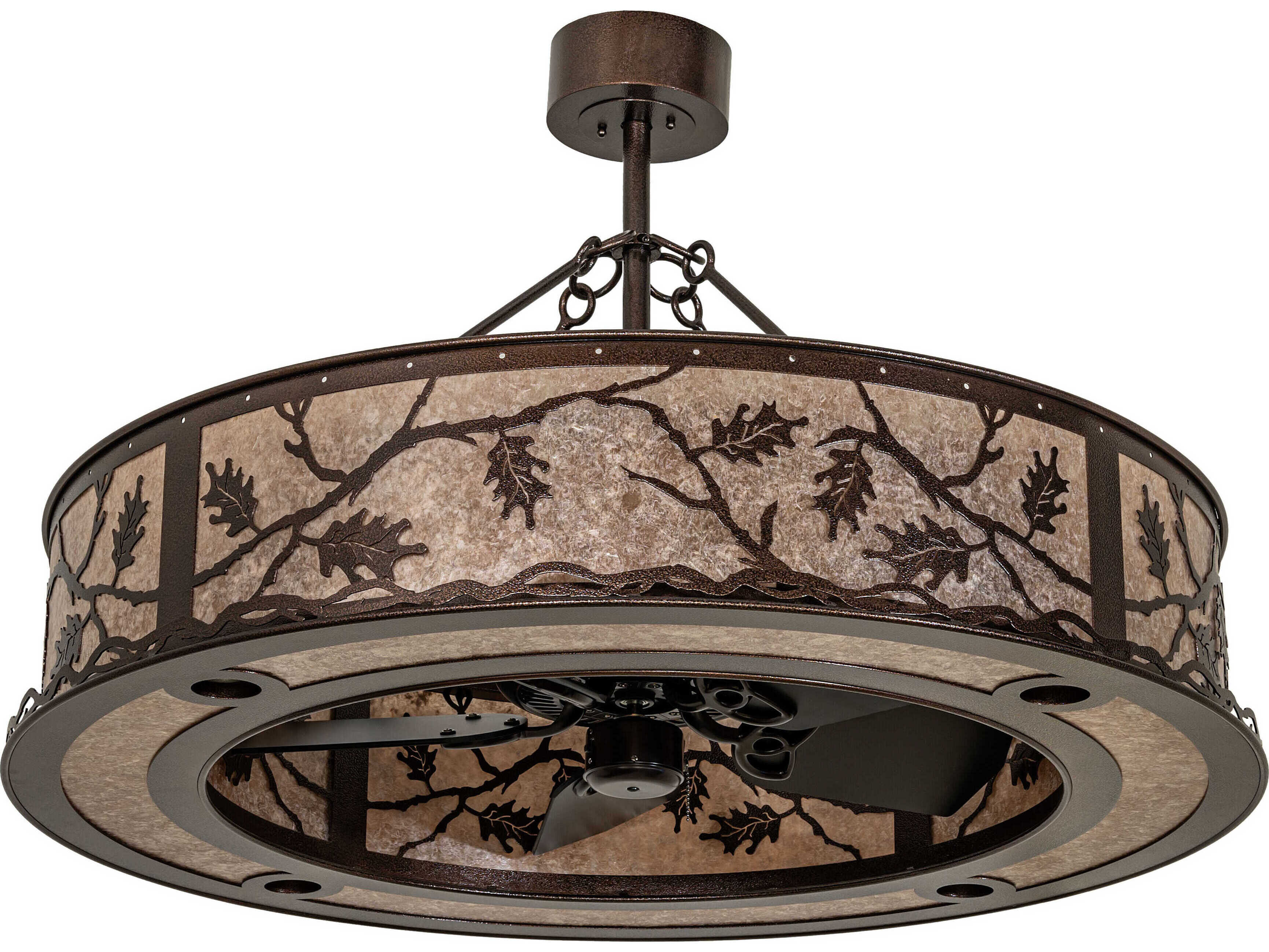 Meyda Oak Leaf Copper Vein 45" Ceiling Fan