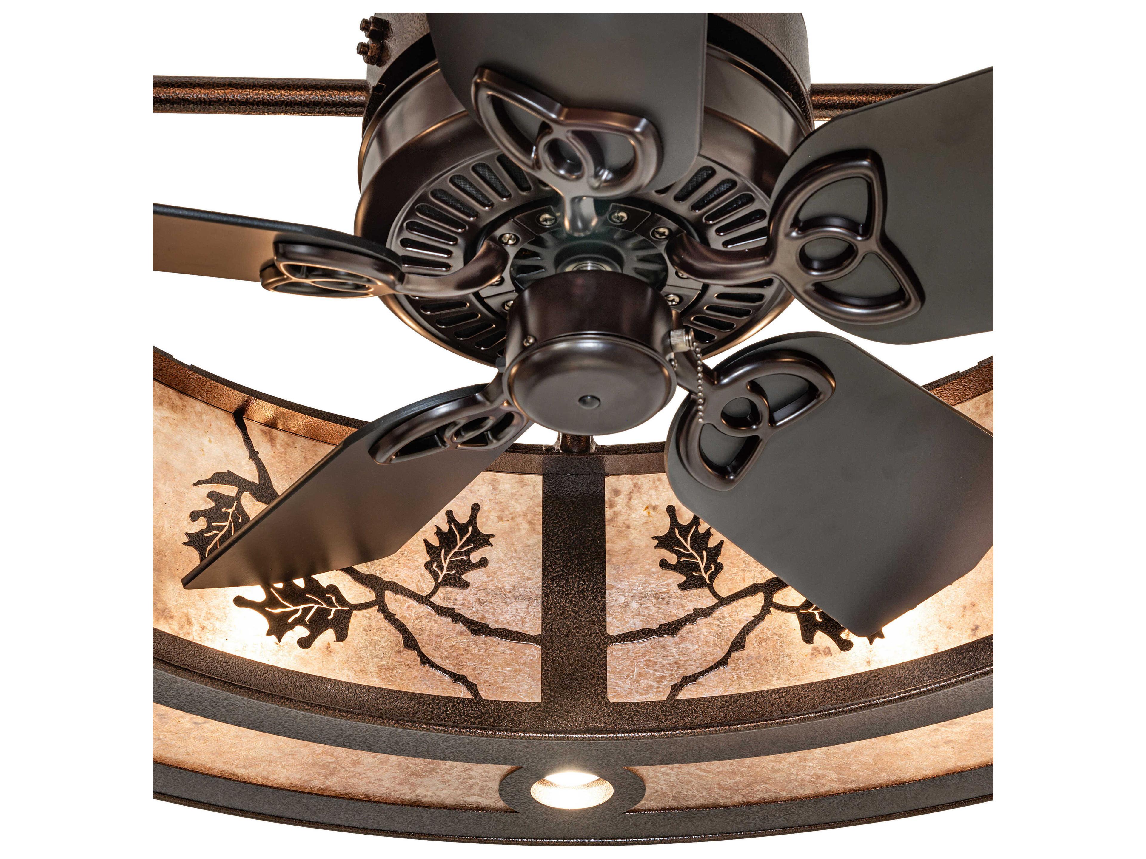 Meyda Oak Leaf Copper Vein 45" Ceiling Fan