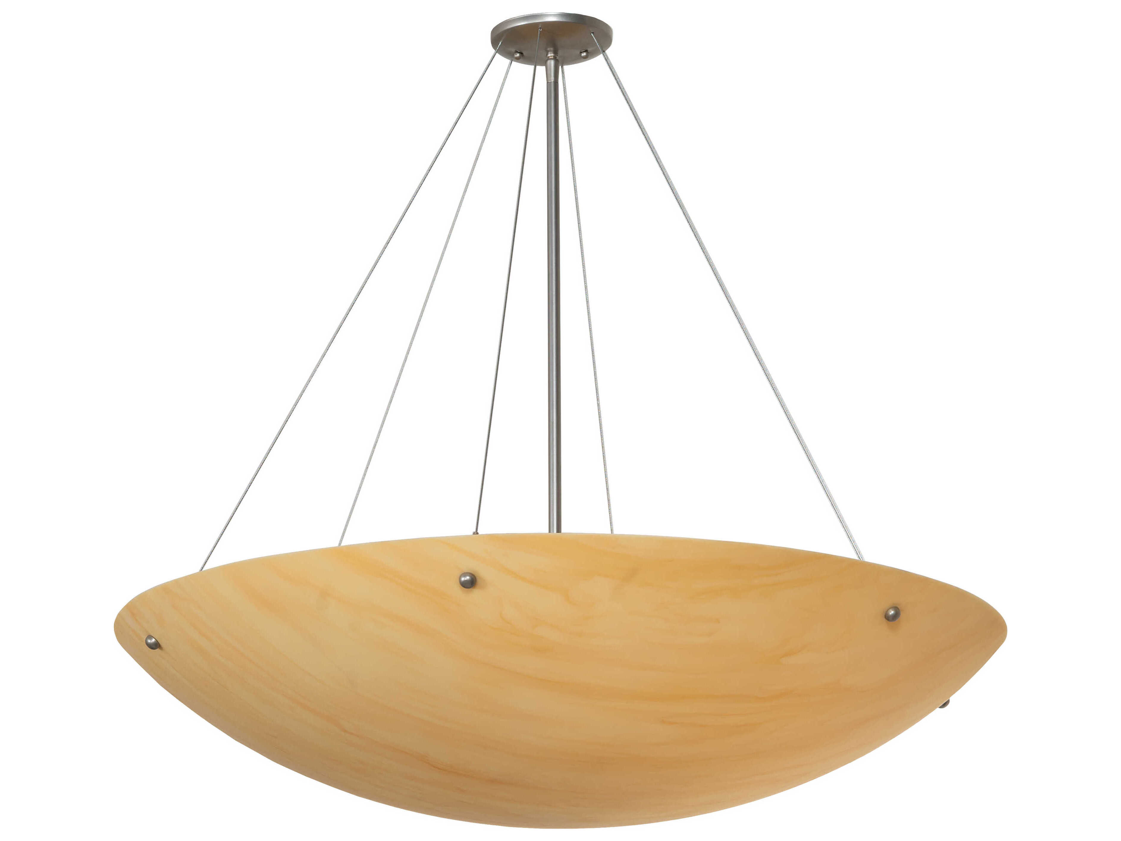 Meyda Cypola 4-Light Nickel Bronze Bowl Semi Flush Mount