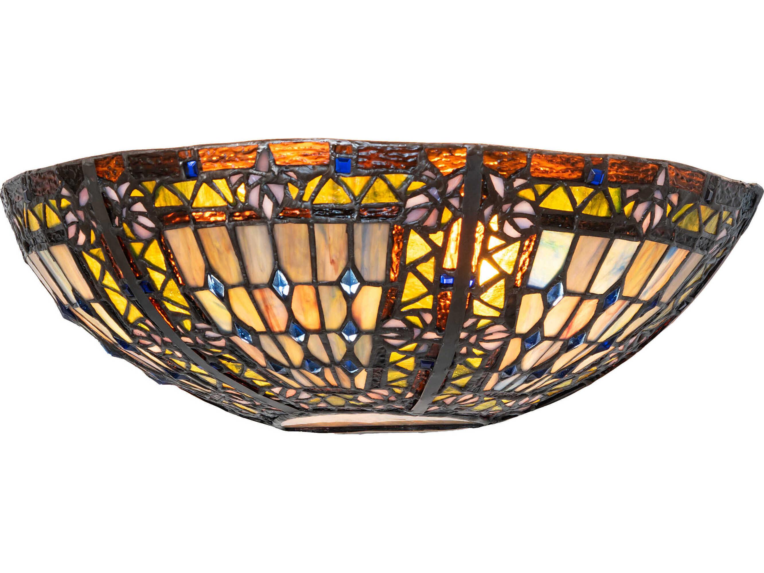 Meyda Fleur-De-Lis 2-Light Mahogany Bronze Traditional Wall Sconce