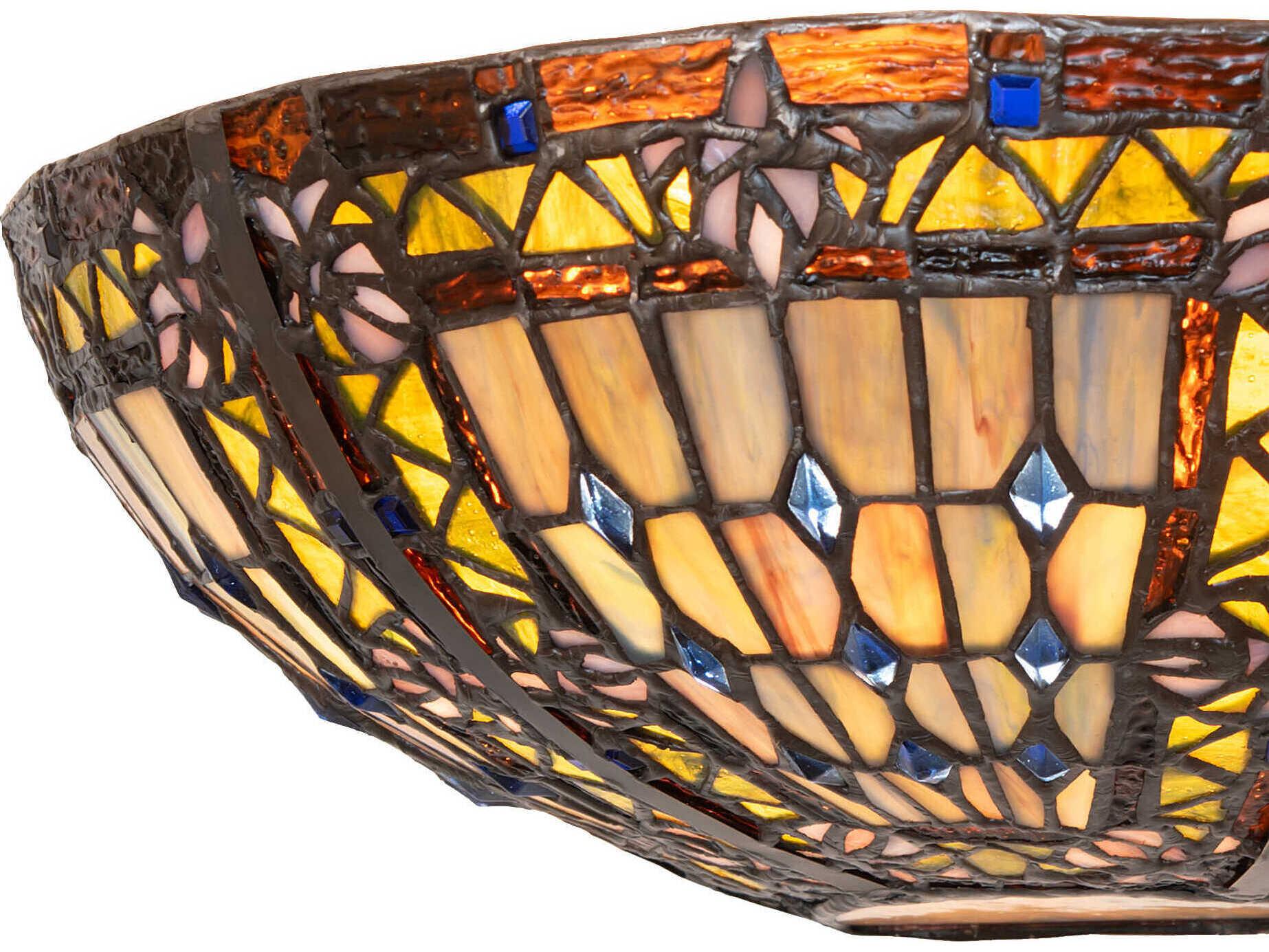 Meyda Fleur-De-Lis 2-Light Mahogany Bronze Traditional Wall Sconce