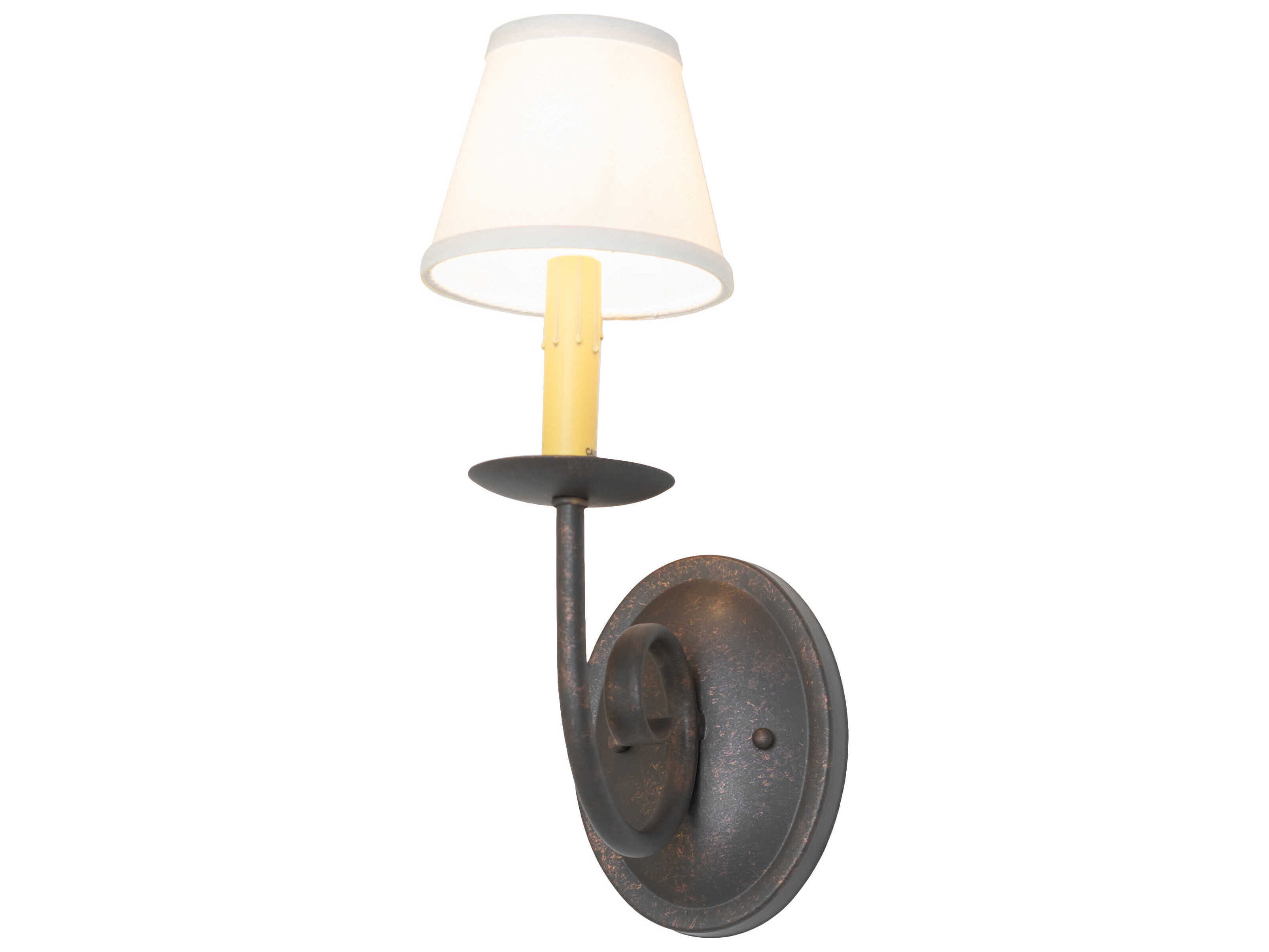 Meyda Squire 1-Light Gilded Tobacco Brown Traditional Wall Sconce