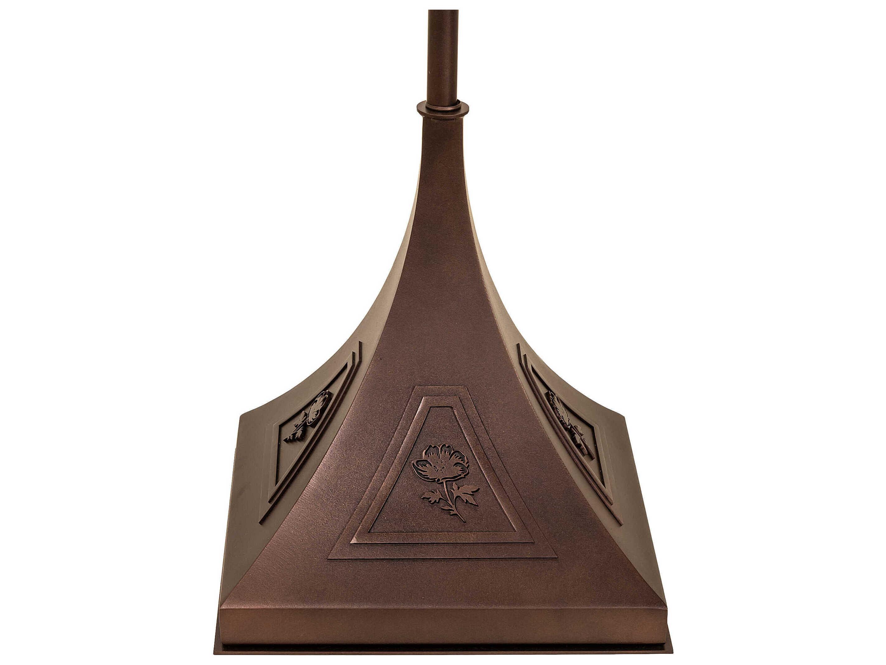 Meyda Poppy Mahogany Bronze Floor Lamp