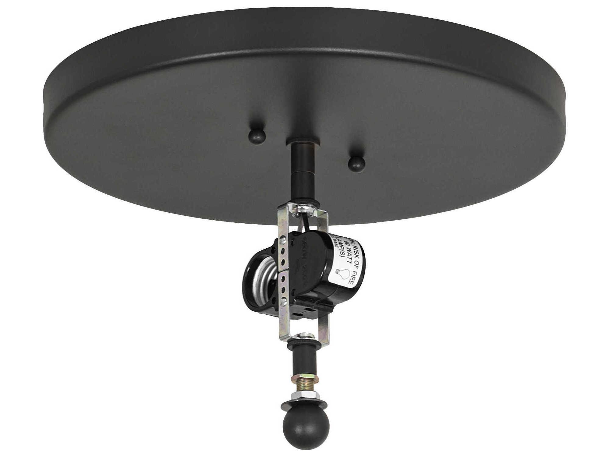 Meyda Tall Pines 2-Light Wrought Iron Gray Flush Mount