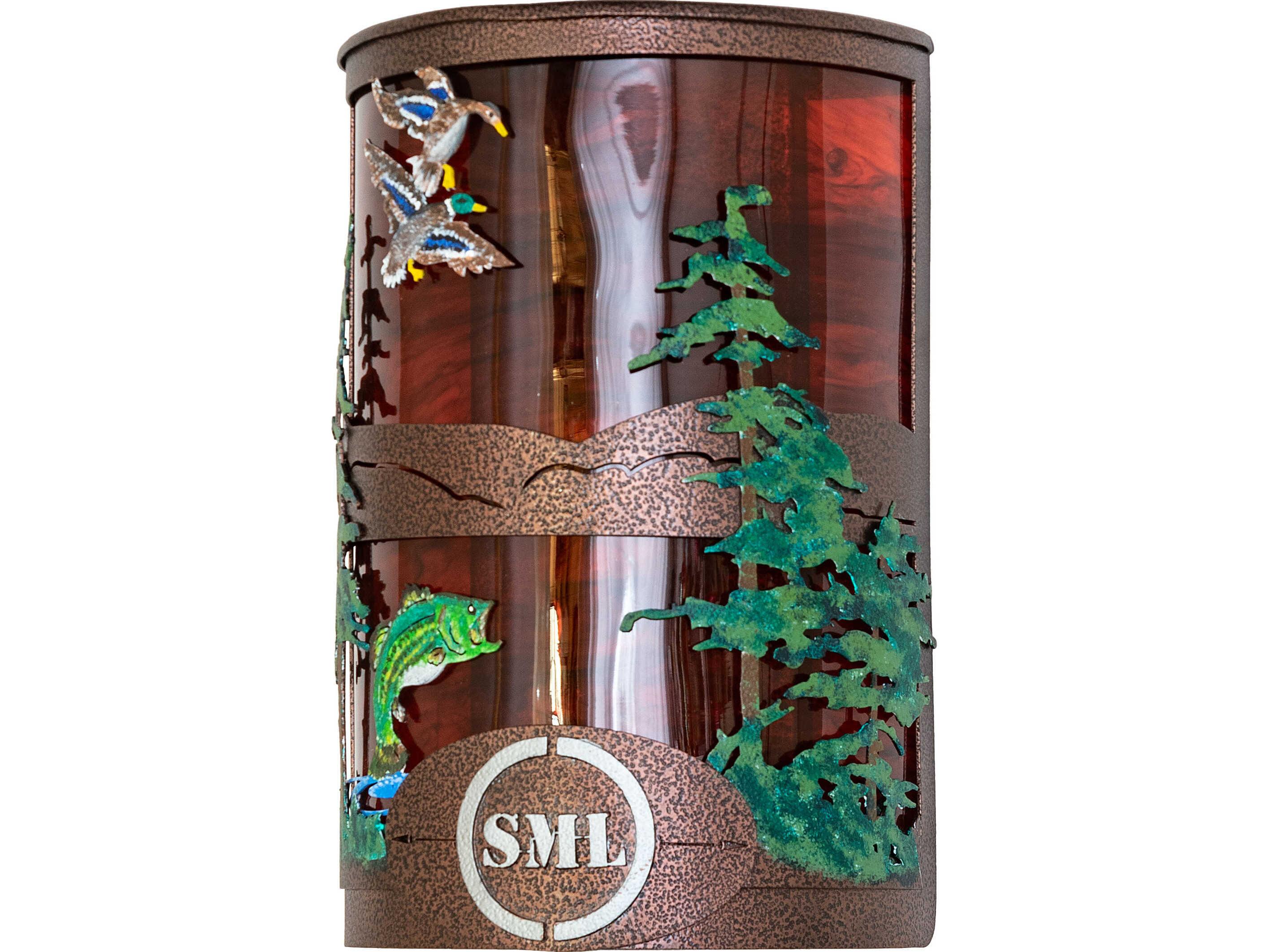 Meyda Personalized 2-Light Maduro Idalight Copper Wall Sconce