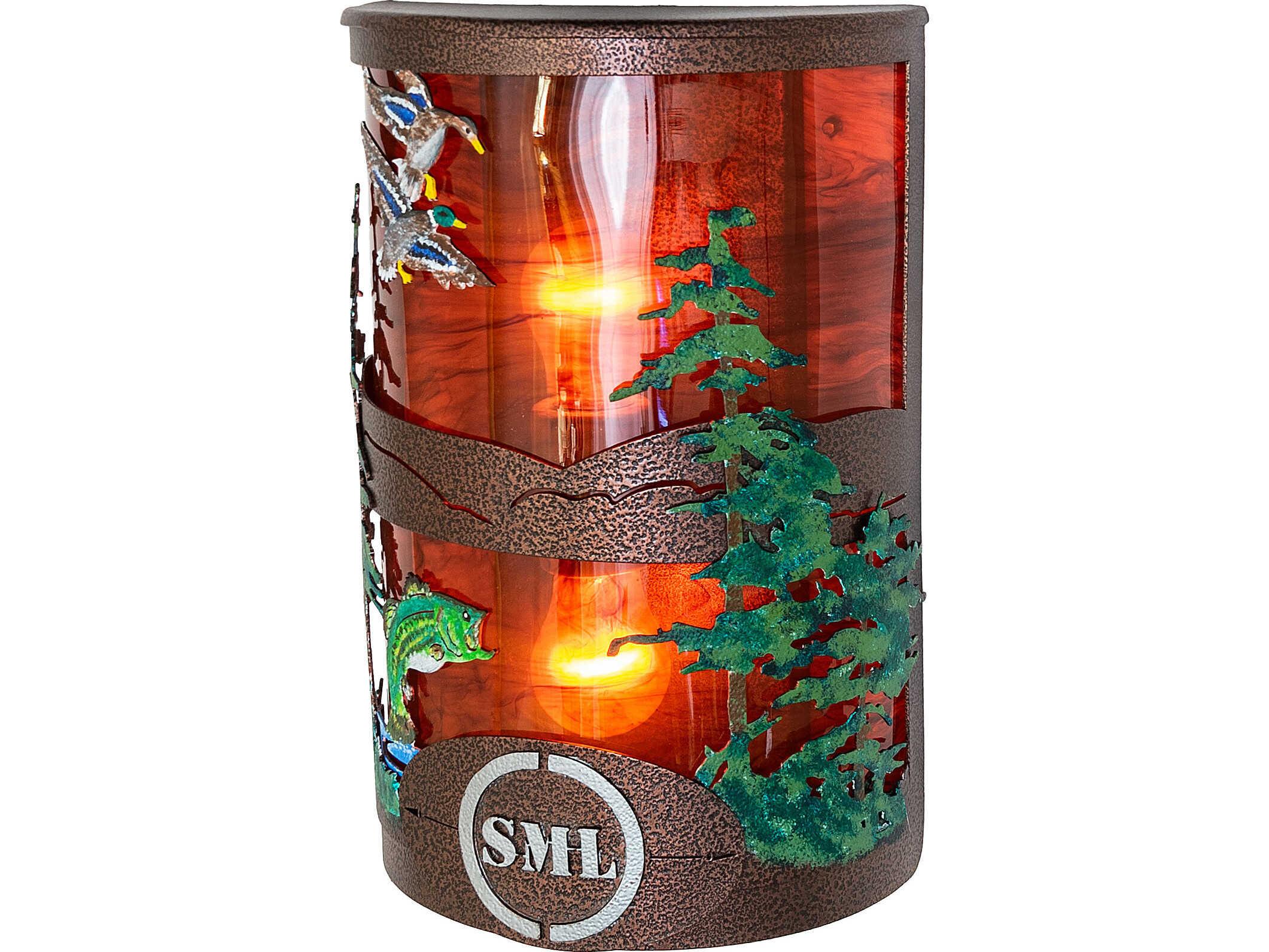 Meyda Personalized 2-Light Maduro Idalight Copper Wall Sconce