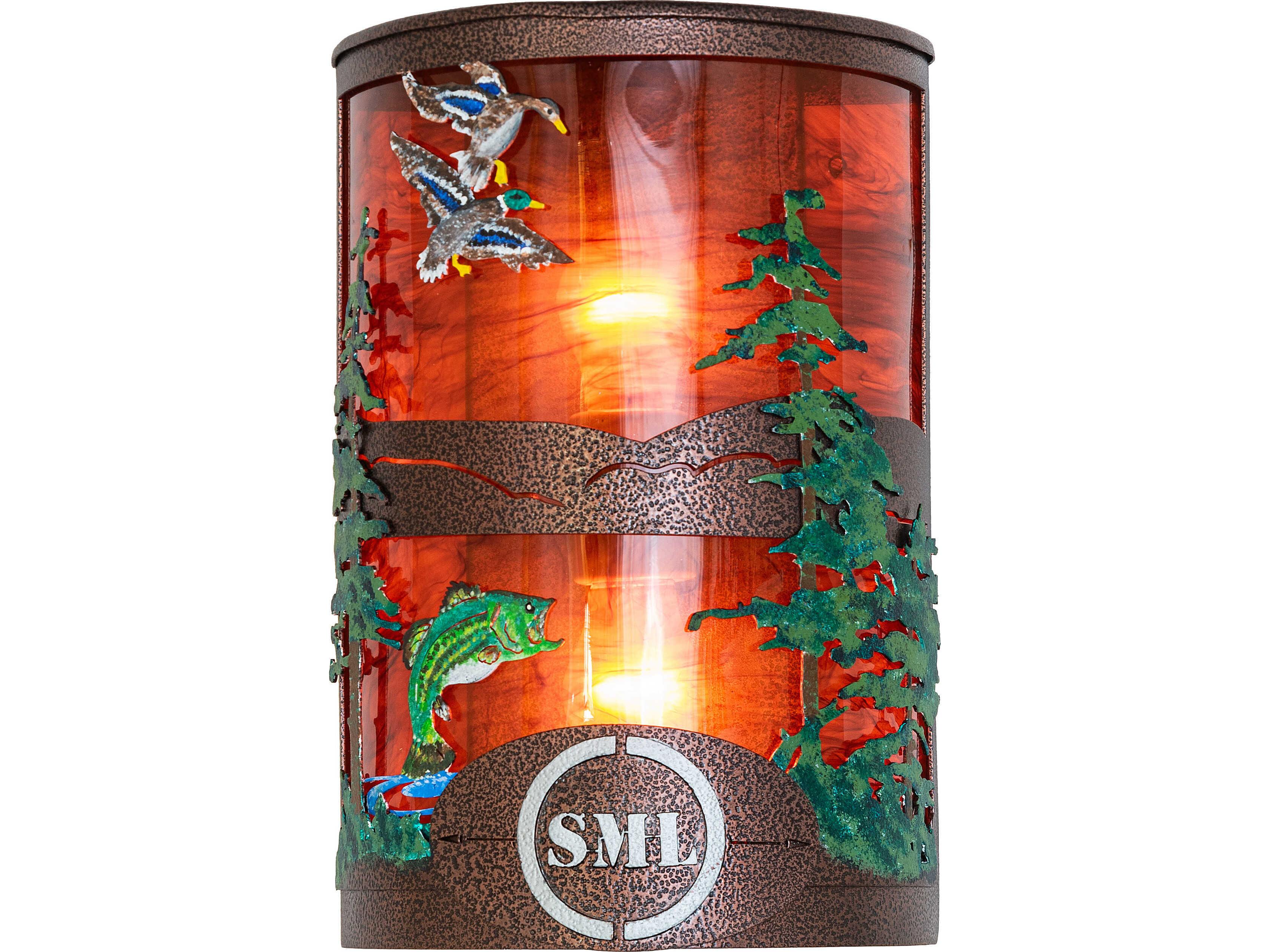 Meyda Personalized 2-Light Maduro Idalight Copper Wall Sconce