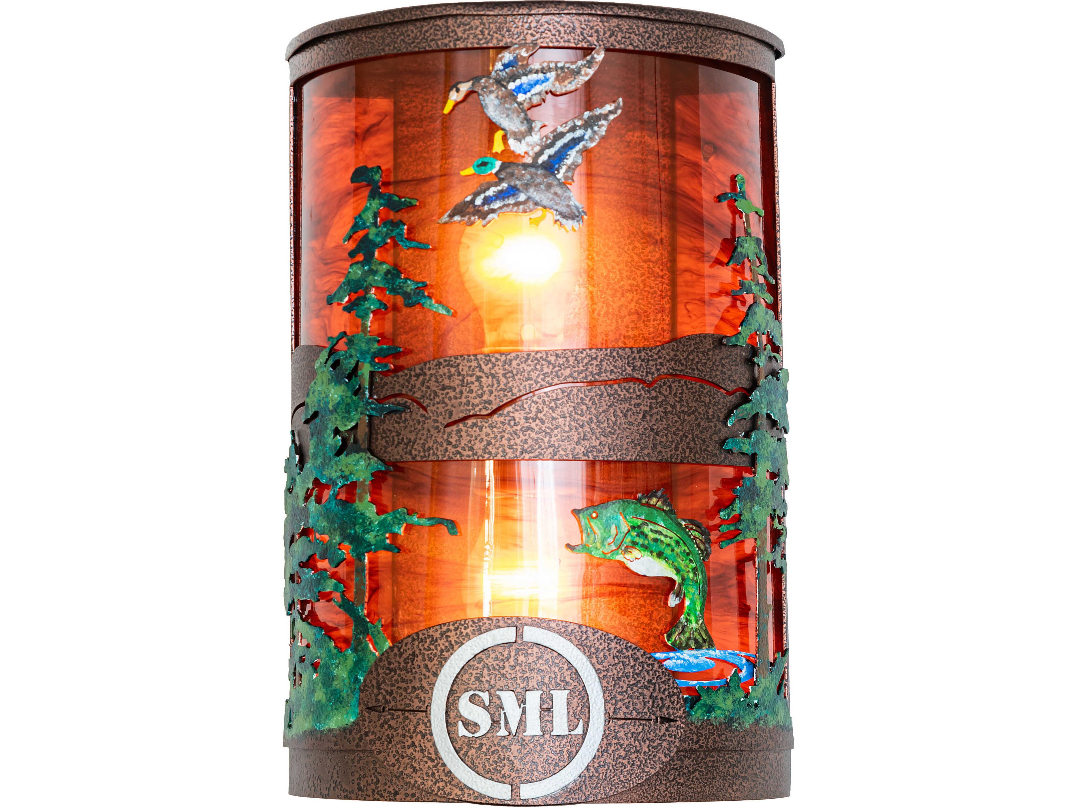 Meyda Personalized 2-Light Maduro Idalight Copper Wall Sconce