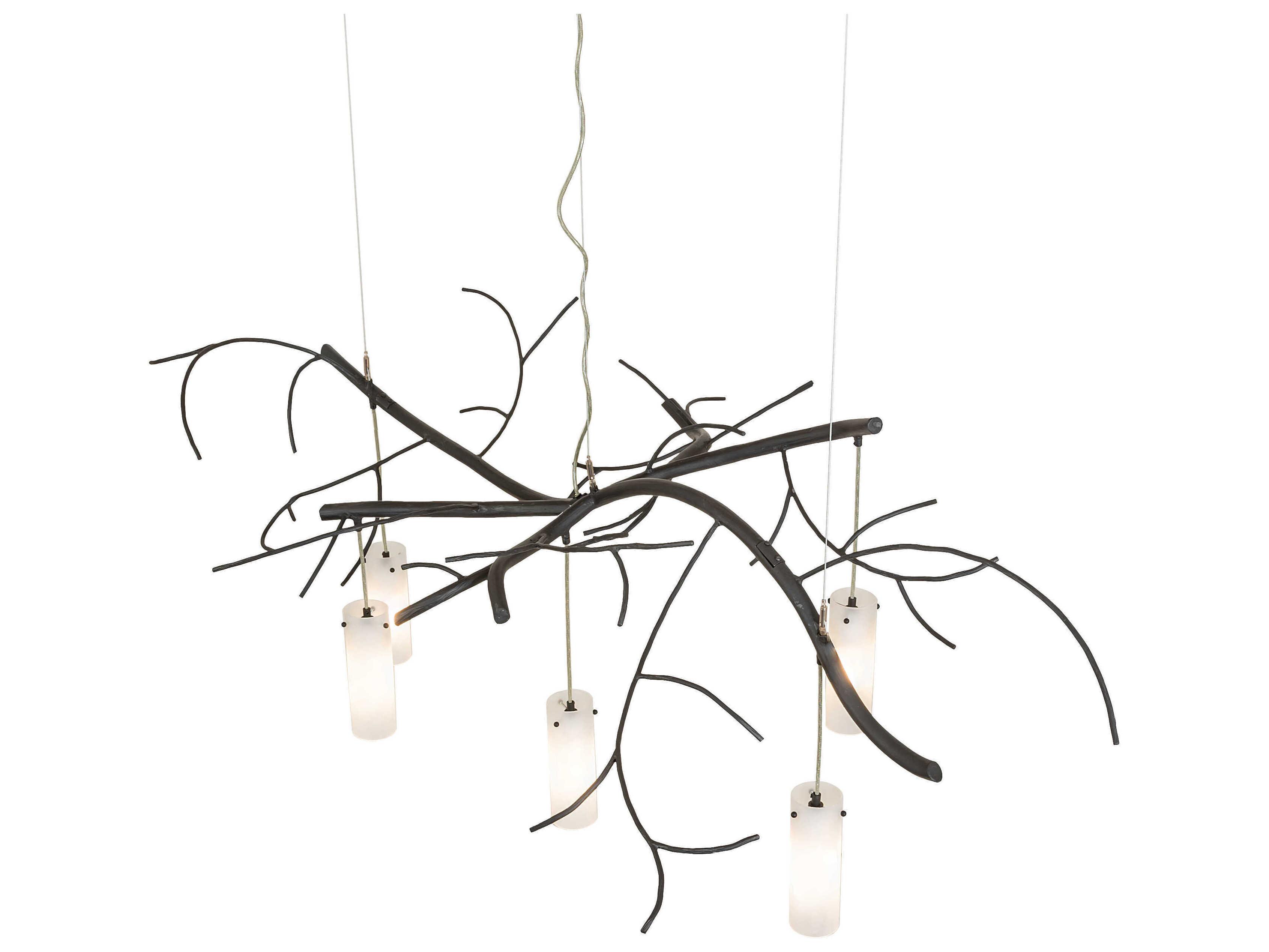 Meyda Winter Solstice 5-Light Costello Black Island Pendant