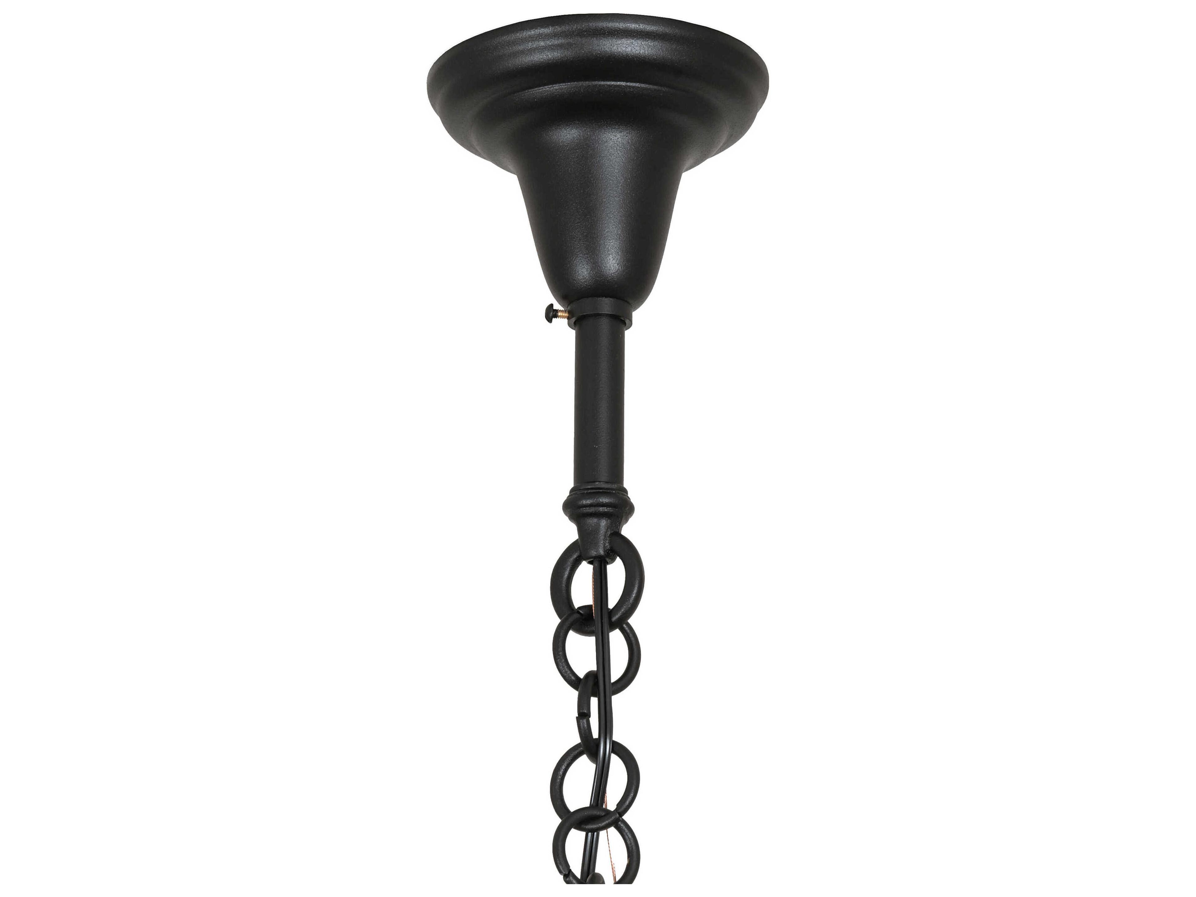 Meyda Revival 1-Light Craftsman Brown Pendant