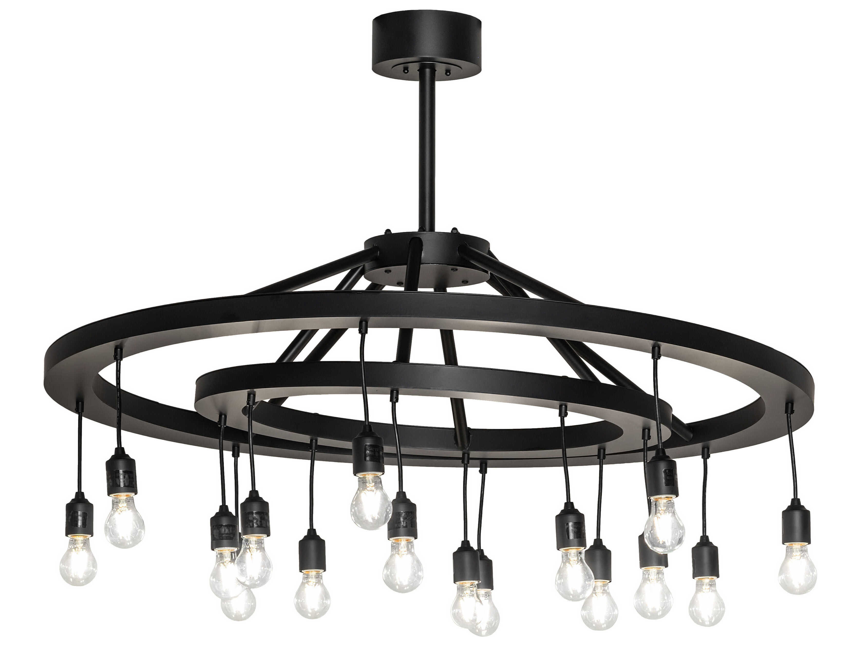 Meyda Donner 16-Light Solar Black Chandelier