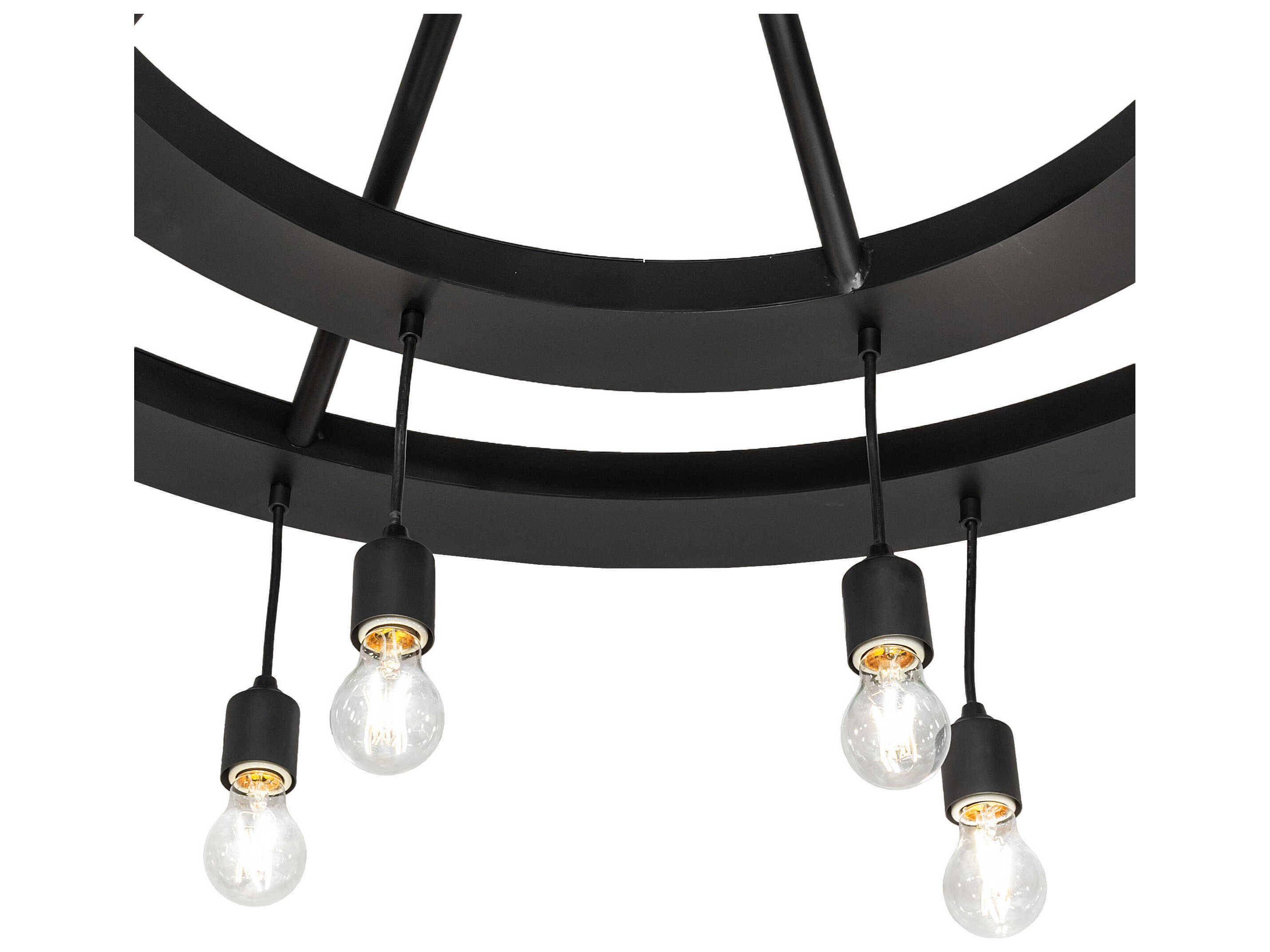 Meyda Donner 16-Light Solar Black Chandelier